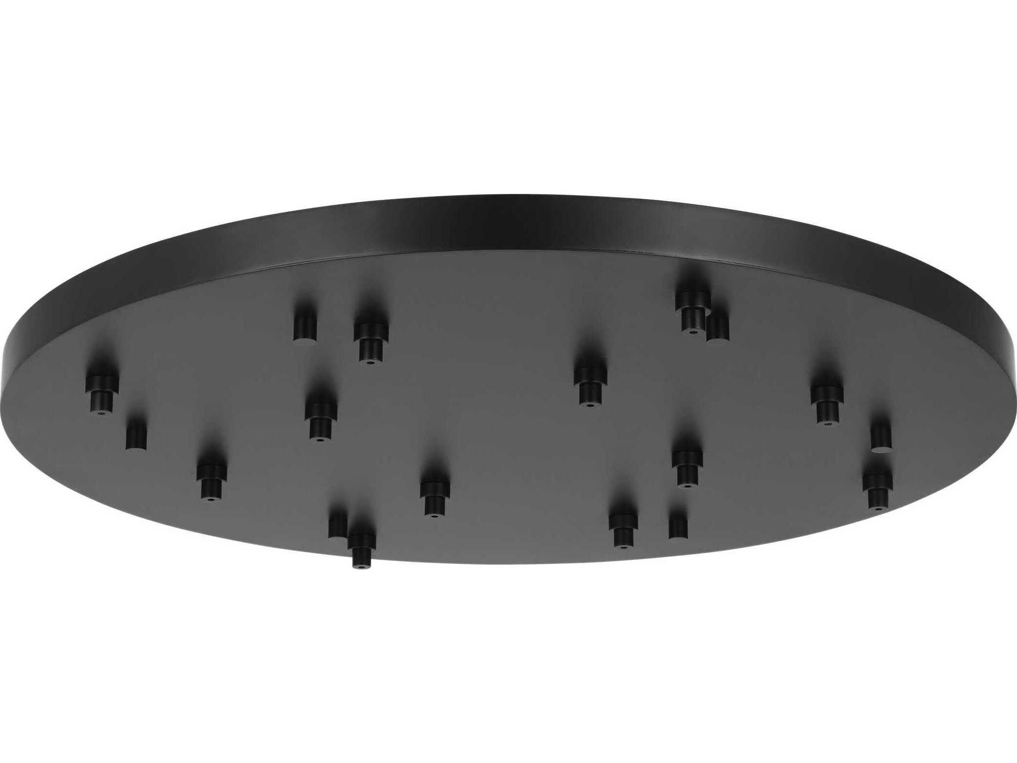 Visual Comfort Modern Multiport Nightshade Black 12-Light Mount