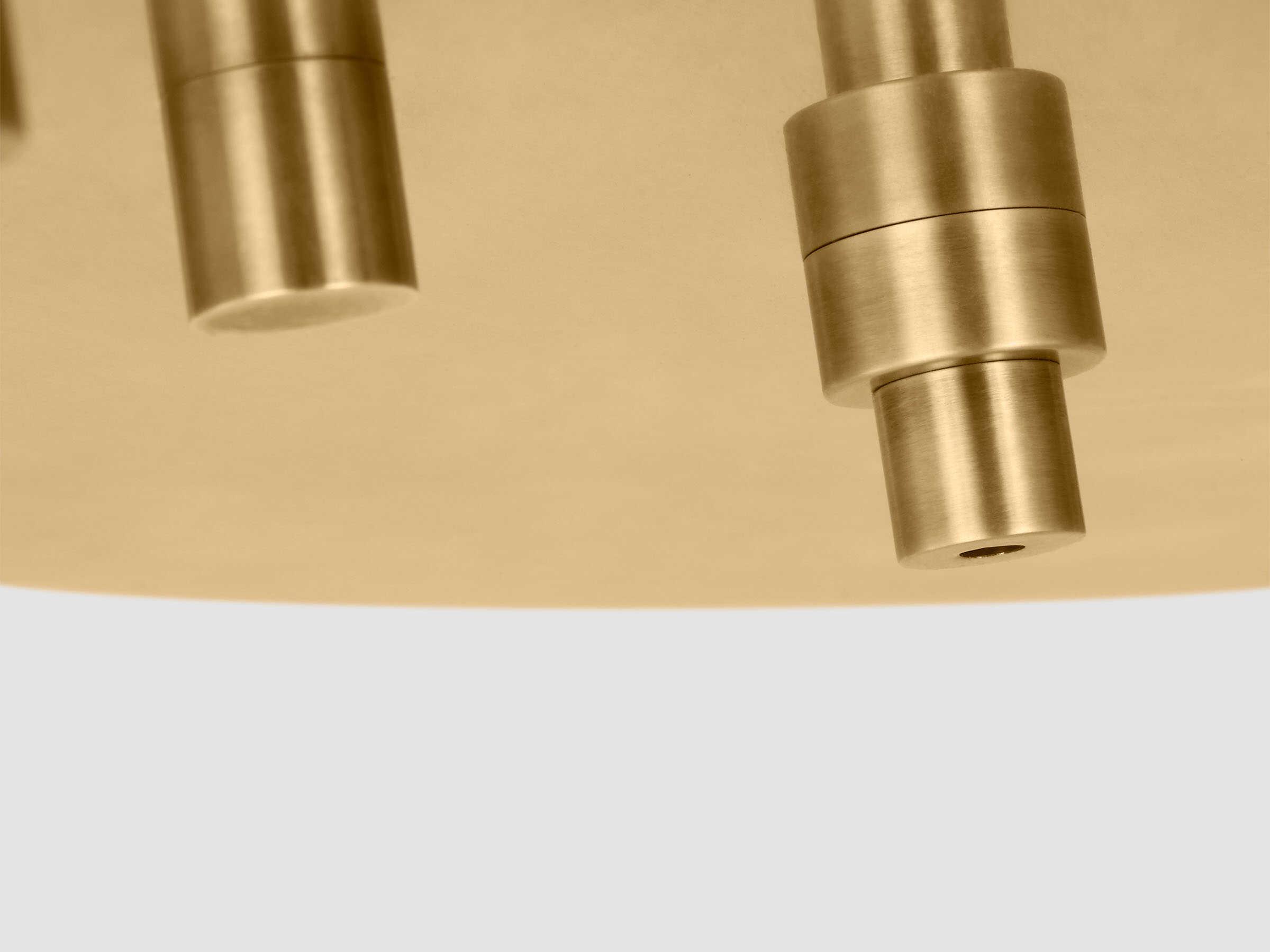 Visual Comfort Modern Multiport Hand Rubbed Antique Brass 12-Light Mount