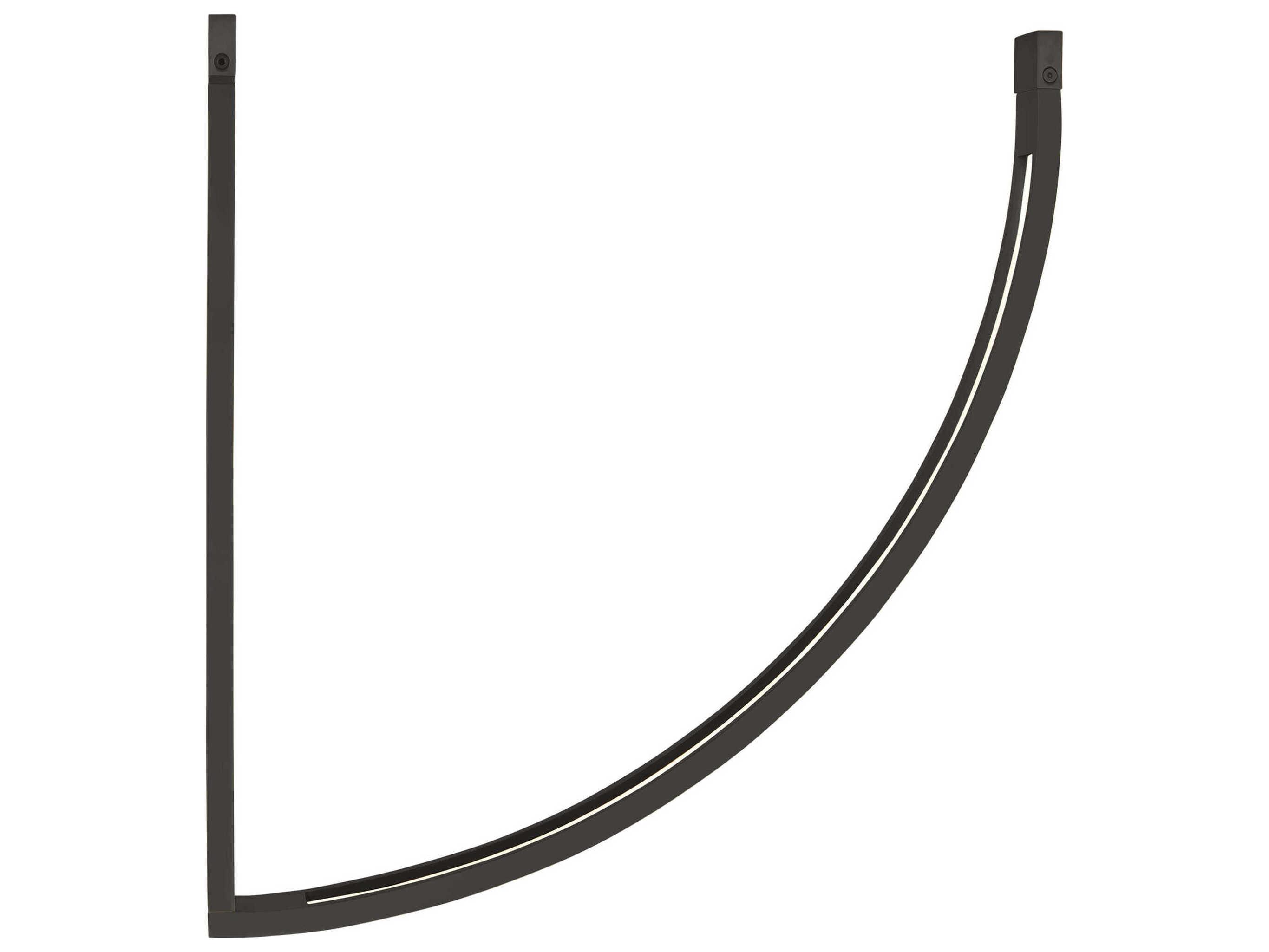 Visual Comfort Modern Baku 1-Light Nightshade Black Linear Chandelier