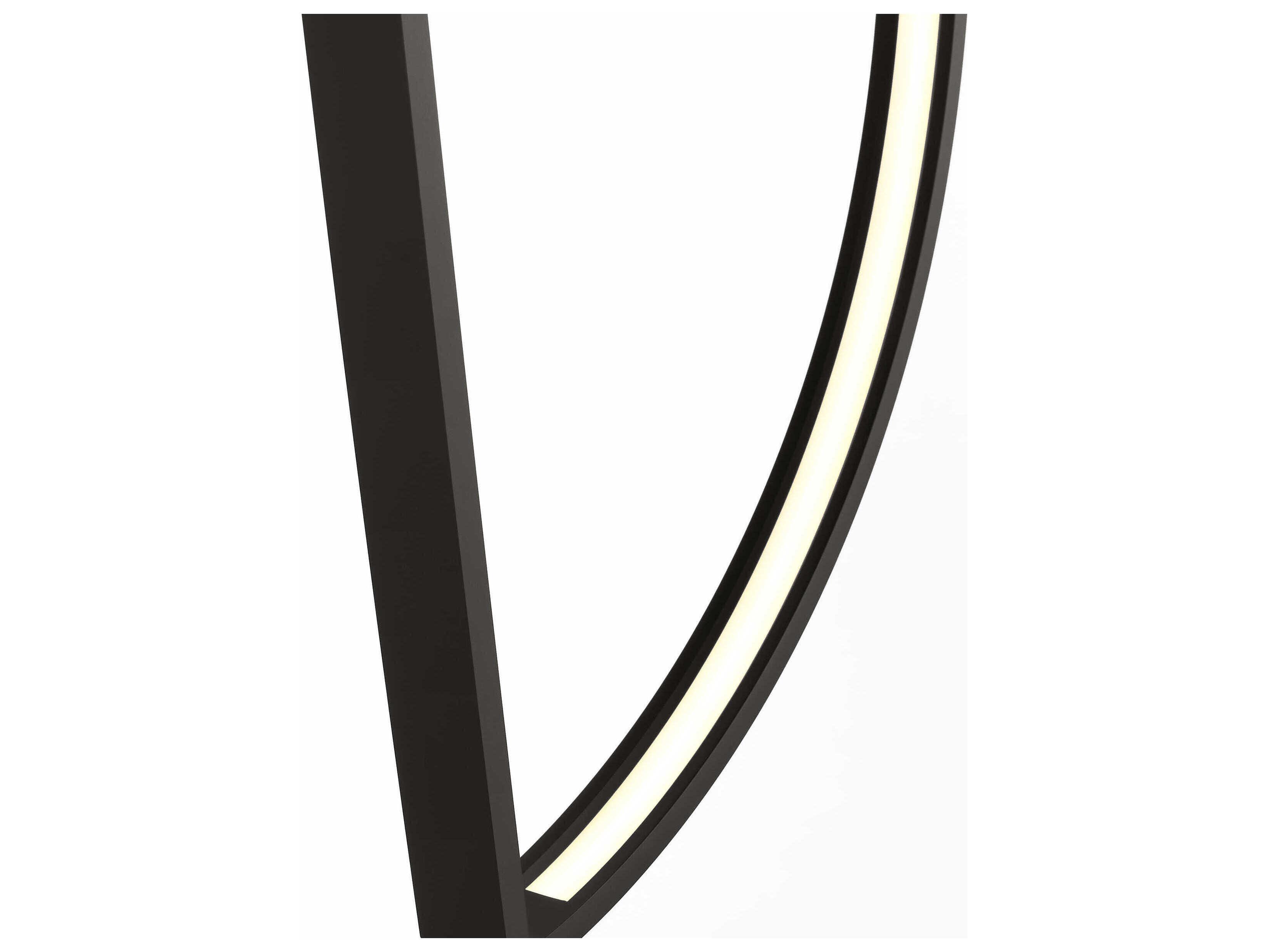 Visual Comfort Modern Baku 1-Light Nightshade Black Linear Chandelier