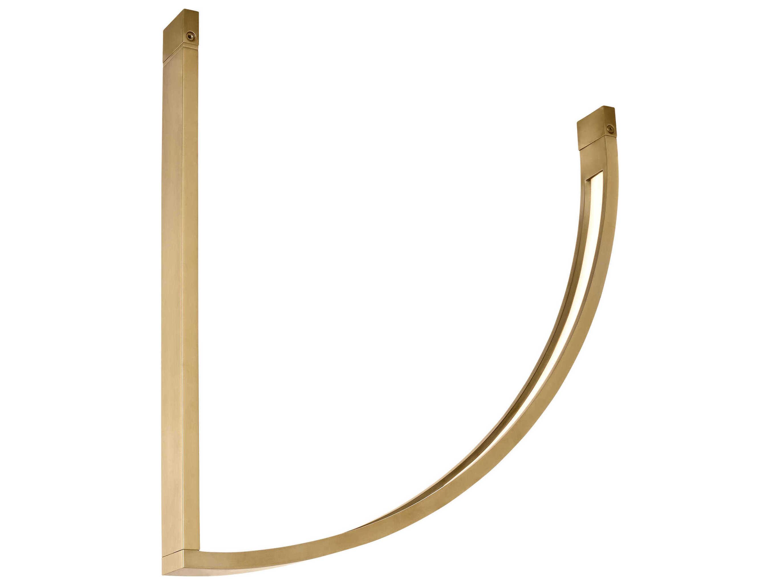 Visual Comfort Modern Baku 1-Light Hand Rubbed Antique Brass Linear Chandelier