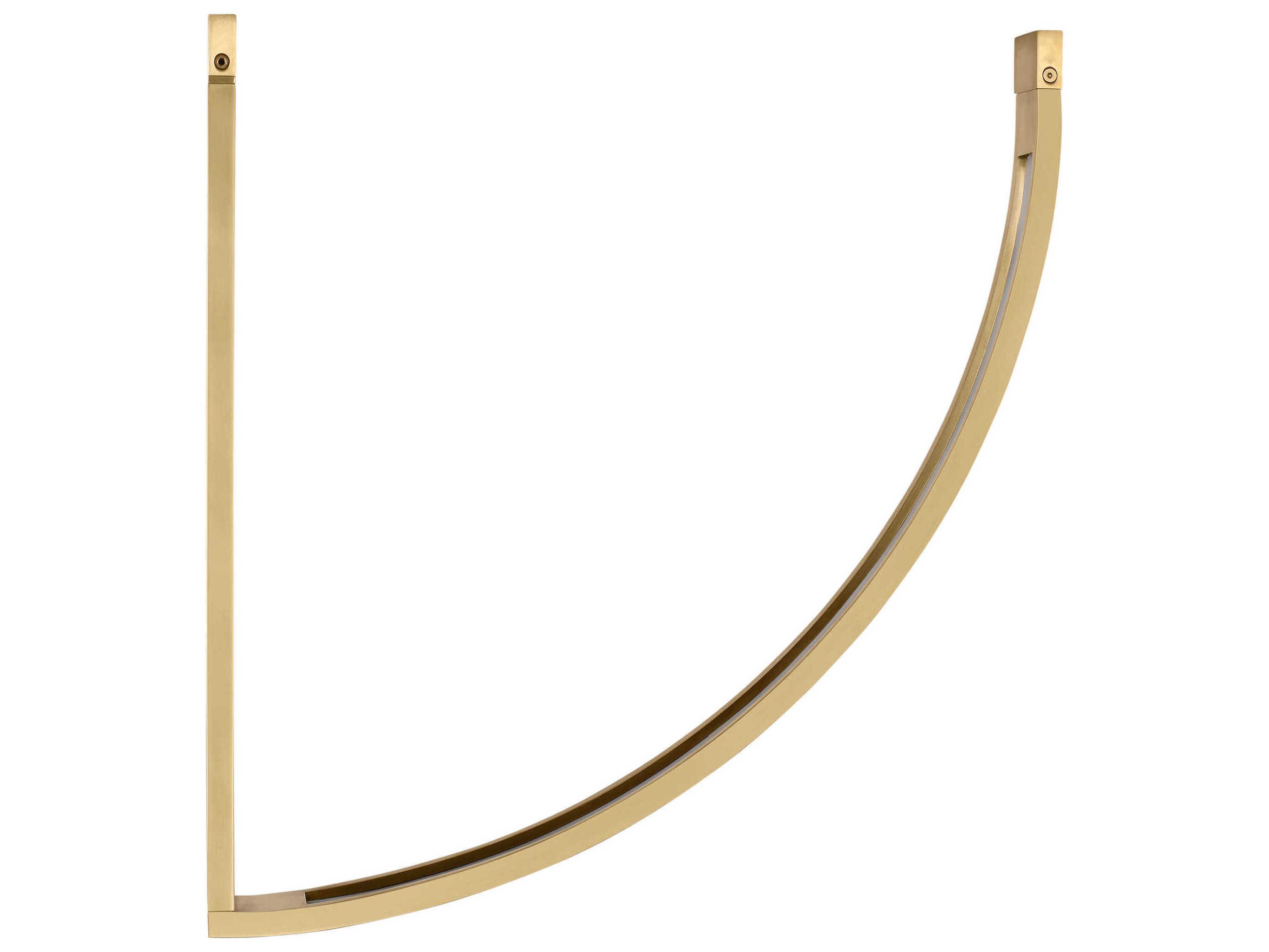 Visual Comfort Modern Baku 1-Light Hand Rubbed Antique Brass Linear Chandelier