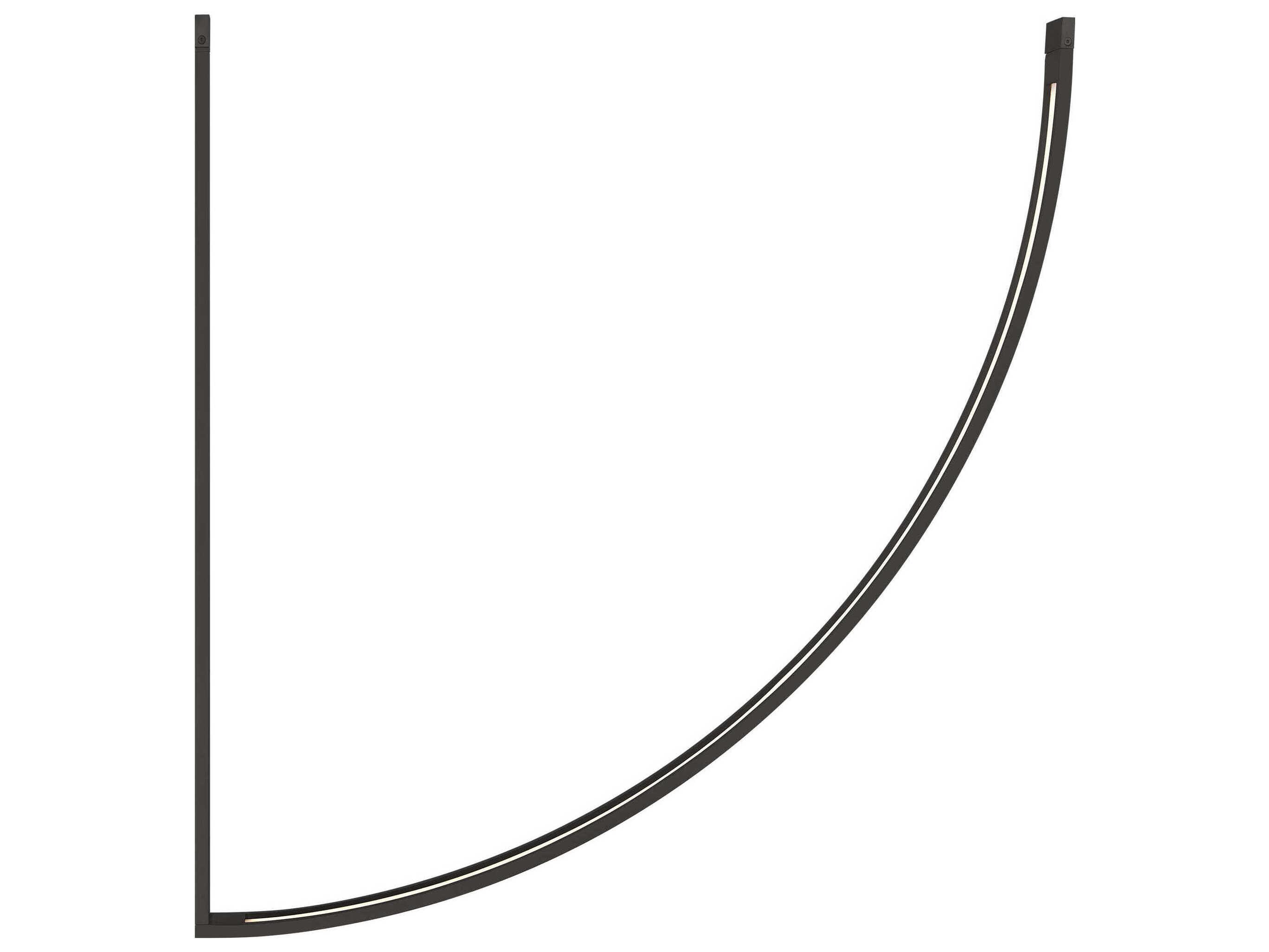 Visual Comfort Modern Baku 1-Light Nightshade Black Linear Chandelier