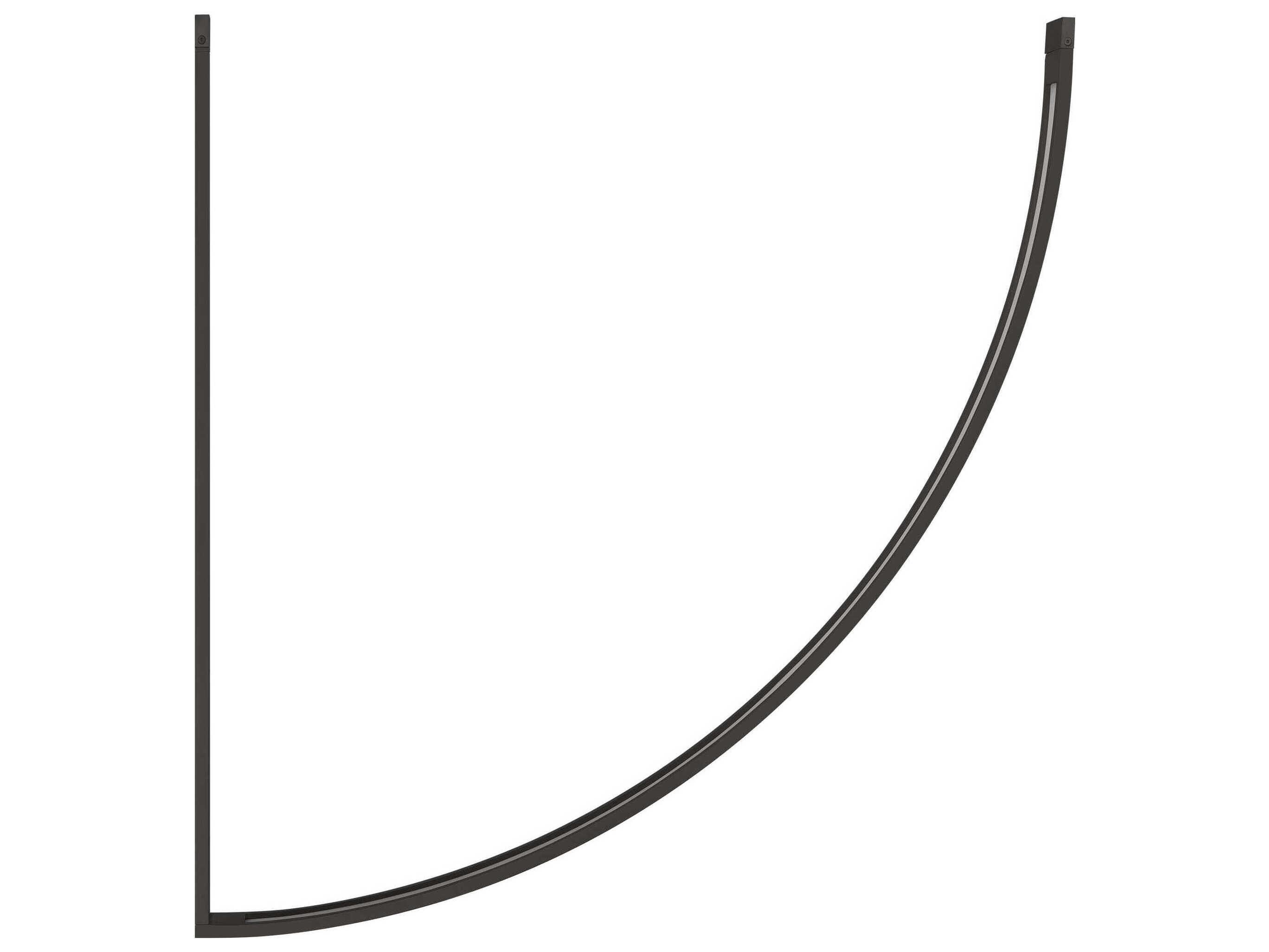 Visual Comfort Modern Baku 1-Light Nightshade Black Linear Chandelier