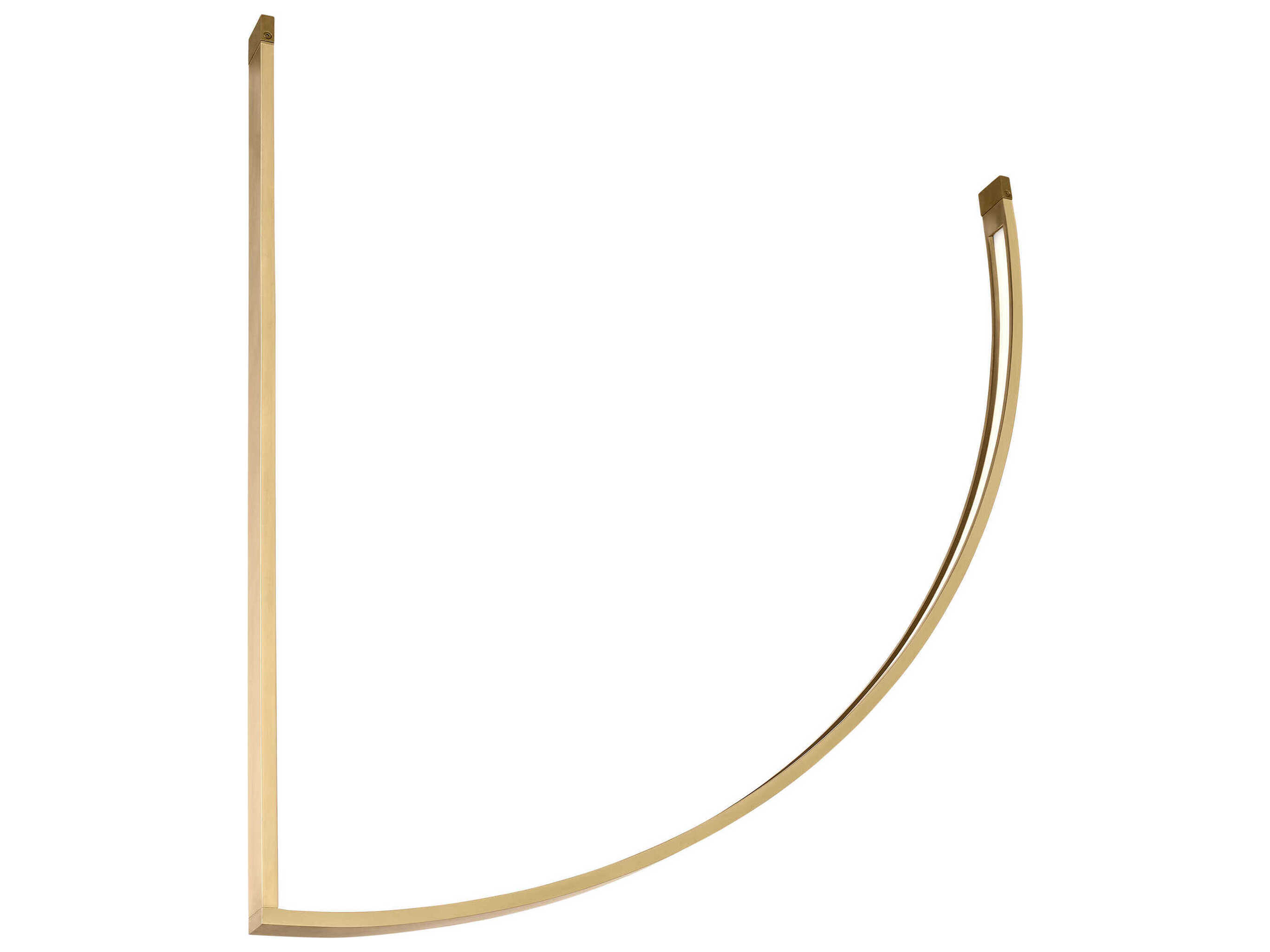 Visual Comfort Modern Baku 1-Light Hand Rubbed Antique Brass Linear Chandelier