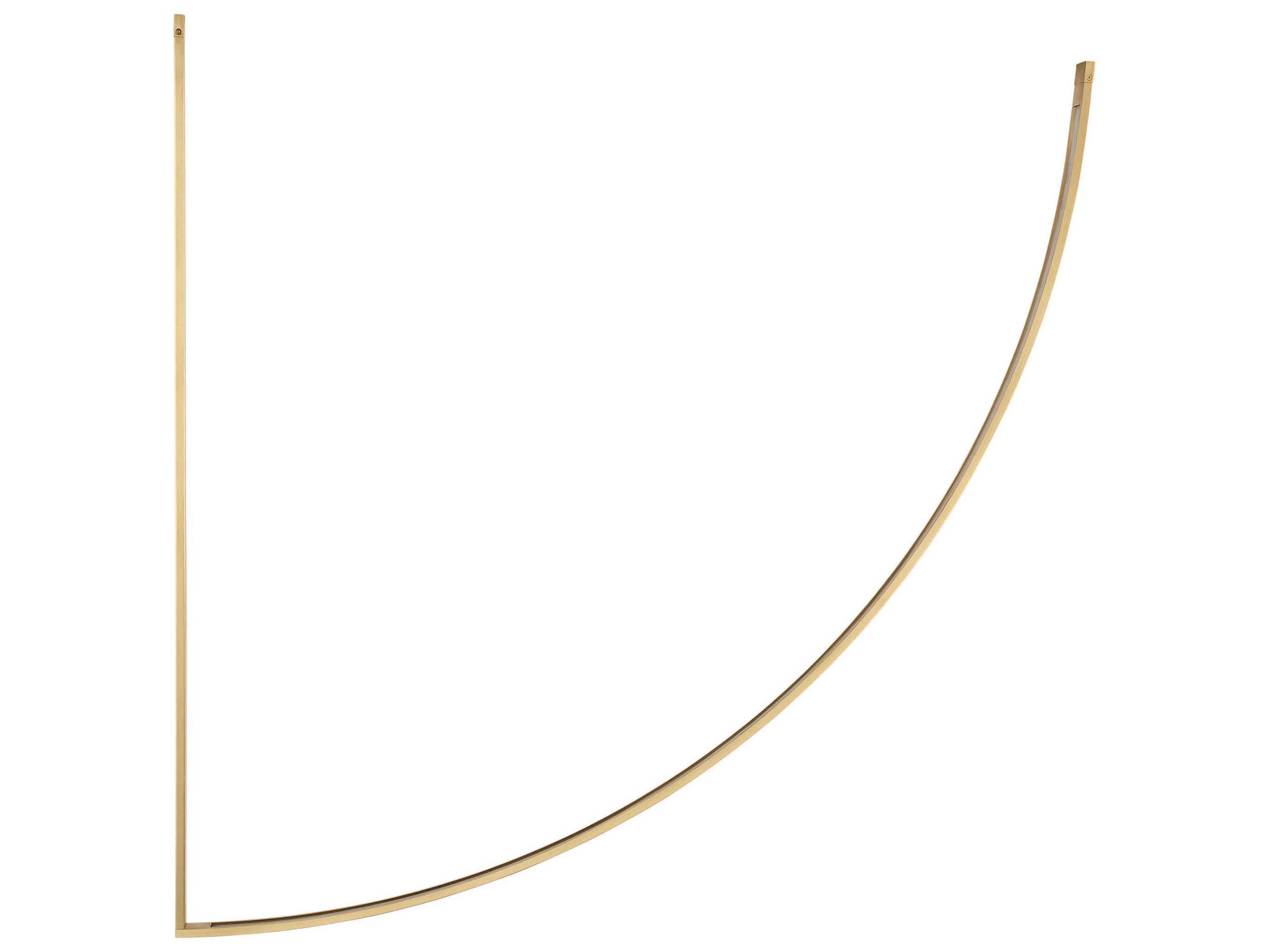 Visual Comfort Modern Baku 1-Light Hand Rubbed Antique Brass Linear Chandelier