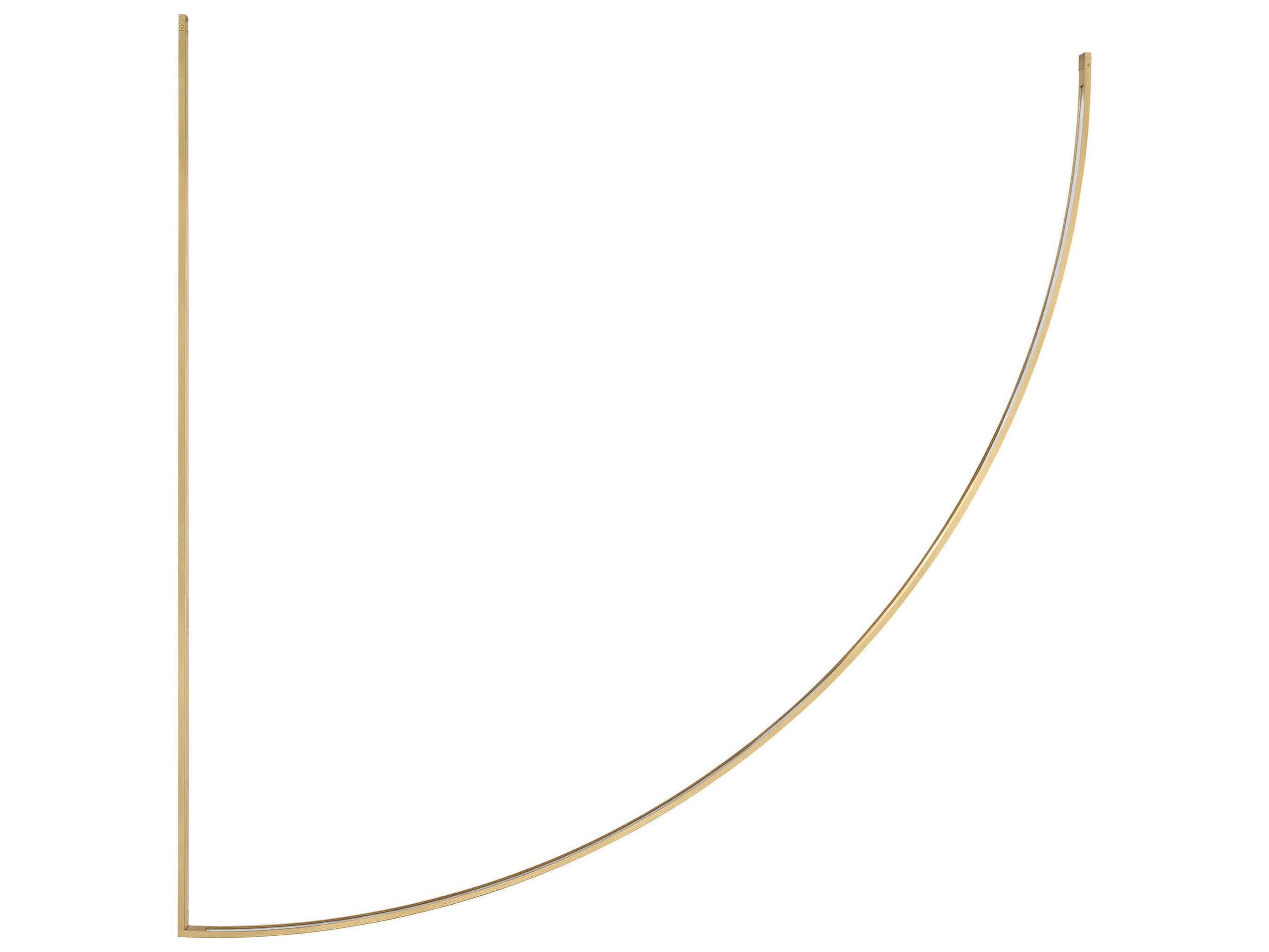 Visual Comfort Modern Baku 1-Light Hand Rubbed Antique Brass Linear Chandelier