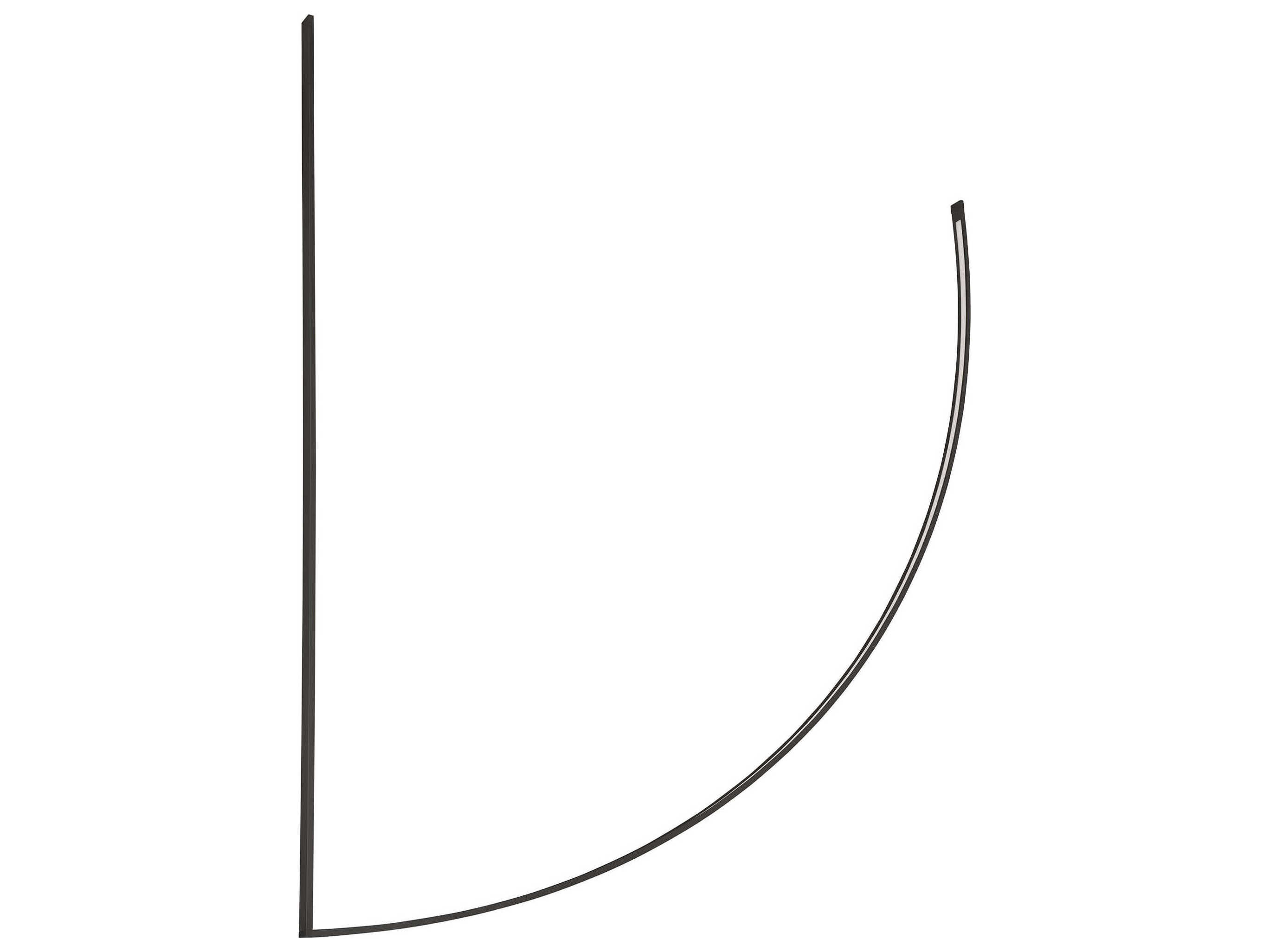 Visual Comfort Modern Baku 1-Light Nightshade Black Linear Chandelier