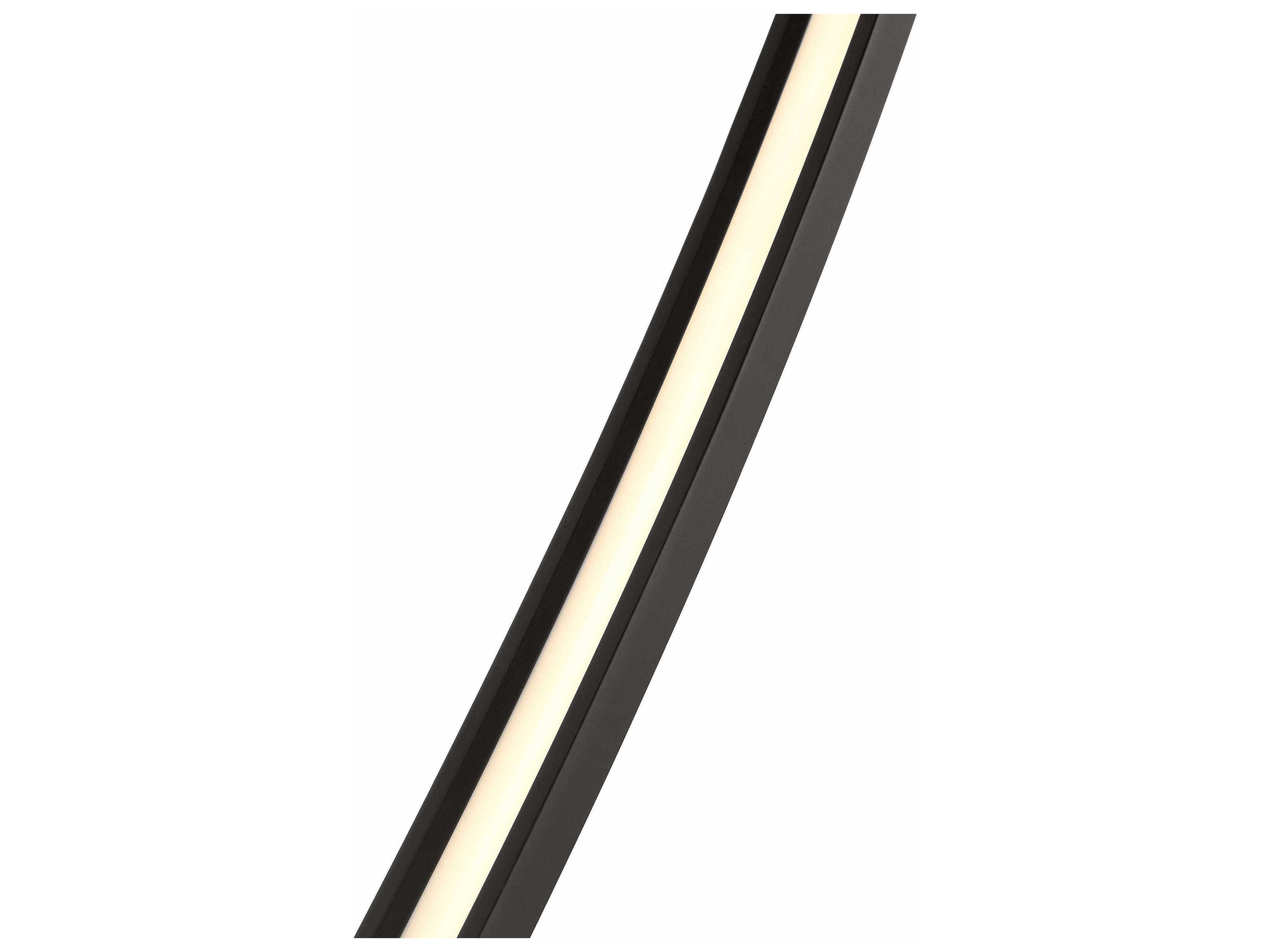 Visual Comfort Modern Baku 1-Light Nightshade Black Linear Chandelier