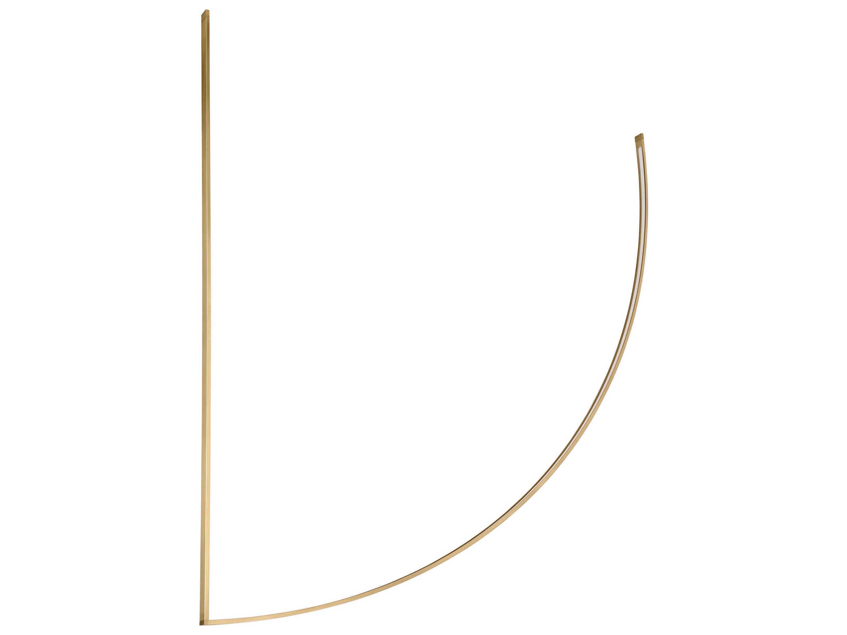 Visual Comfort Modern Baku 1-Light Hand Rubbed Antique Brass Linear Chandelier