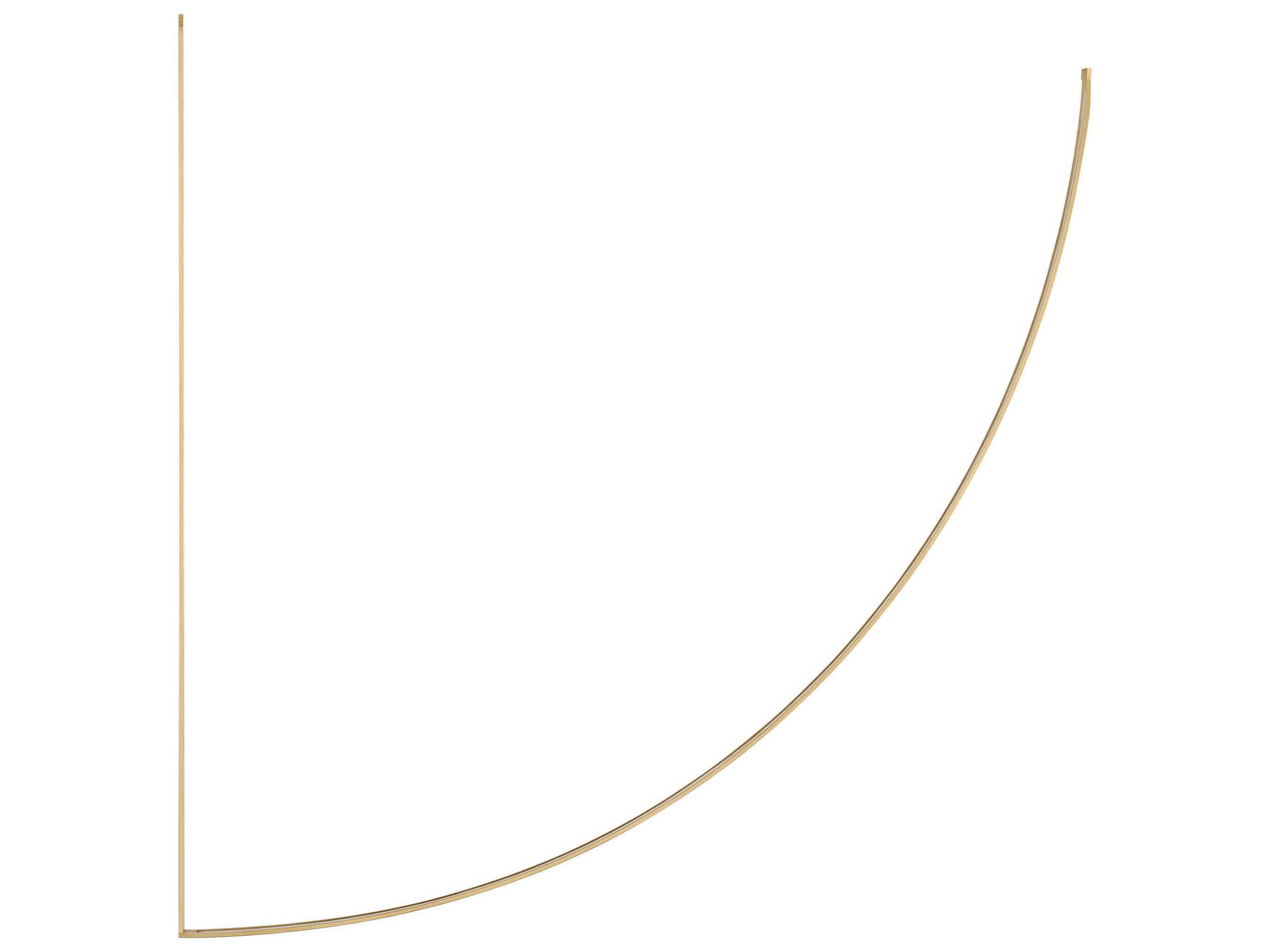 Visual Comfort Modern Baku 1-Light Hand Rubbed Antique Brass Linear Chandelier