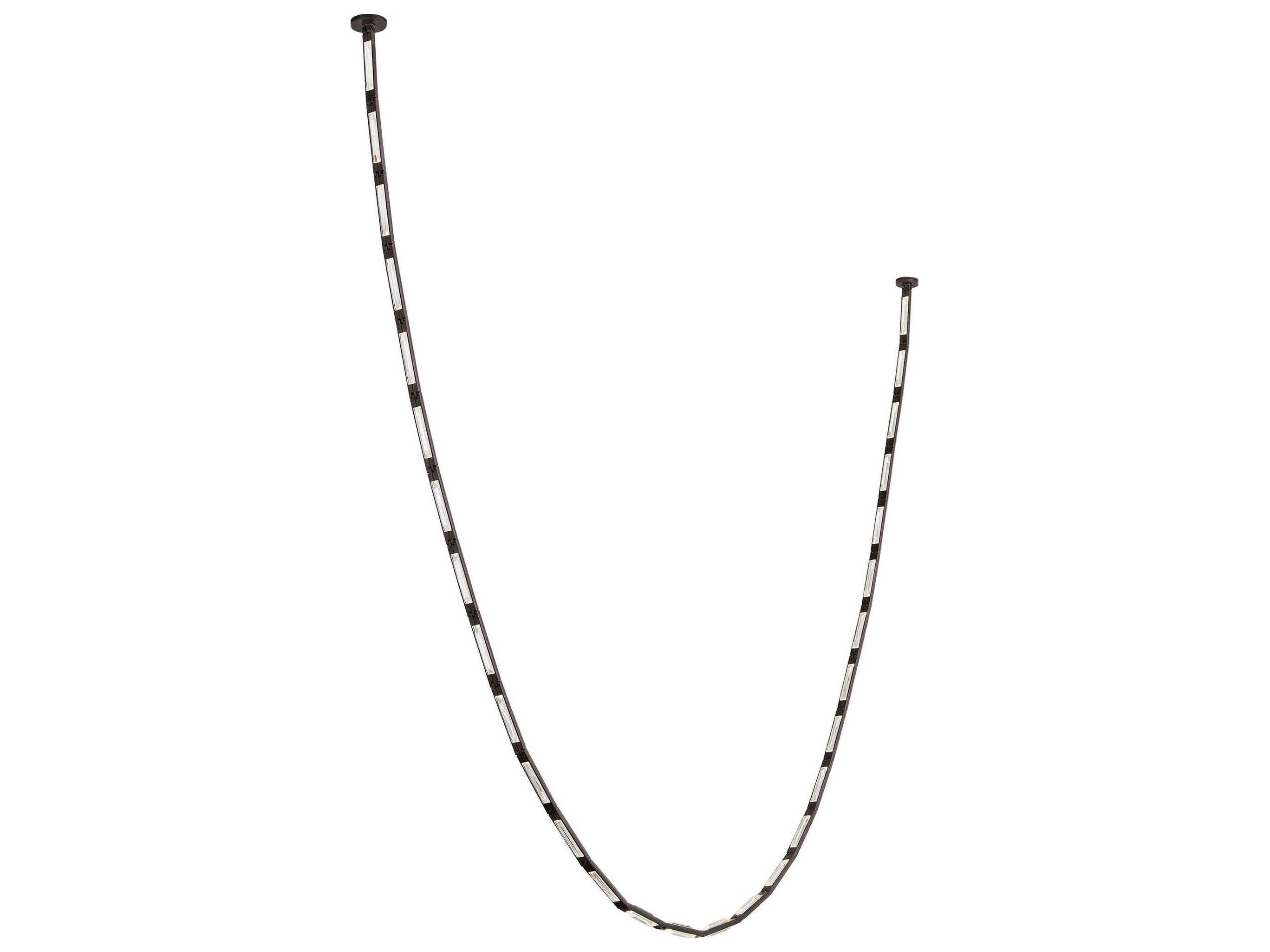 Visual Comfort Modern Catena 29-Light Bronze Linear Chandelier