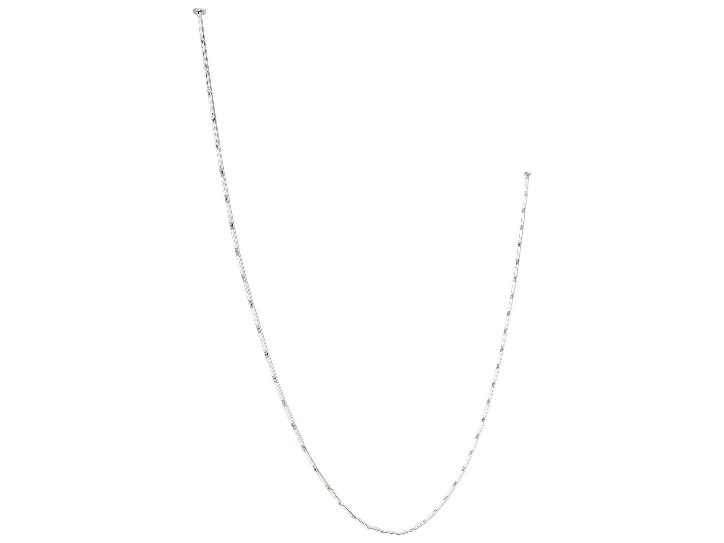 Visual Comfort Modern Catena 47-Light Polished Nickel Linear Chandelier