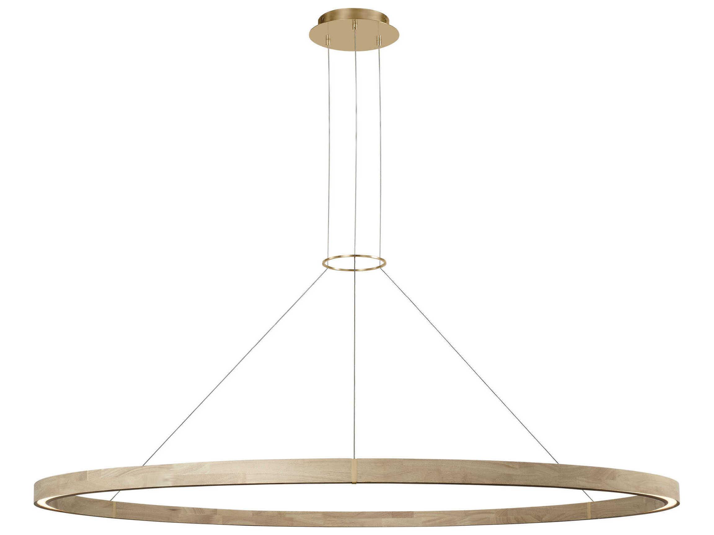 Visual Comfort Modern Ashok 1-Light Hand Rubbed Antique Brass Round Pendant