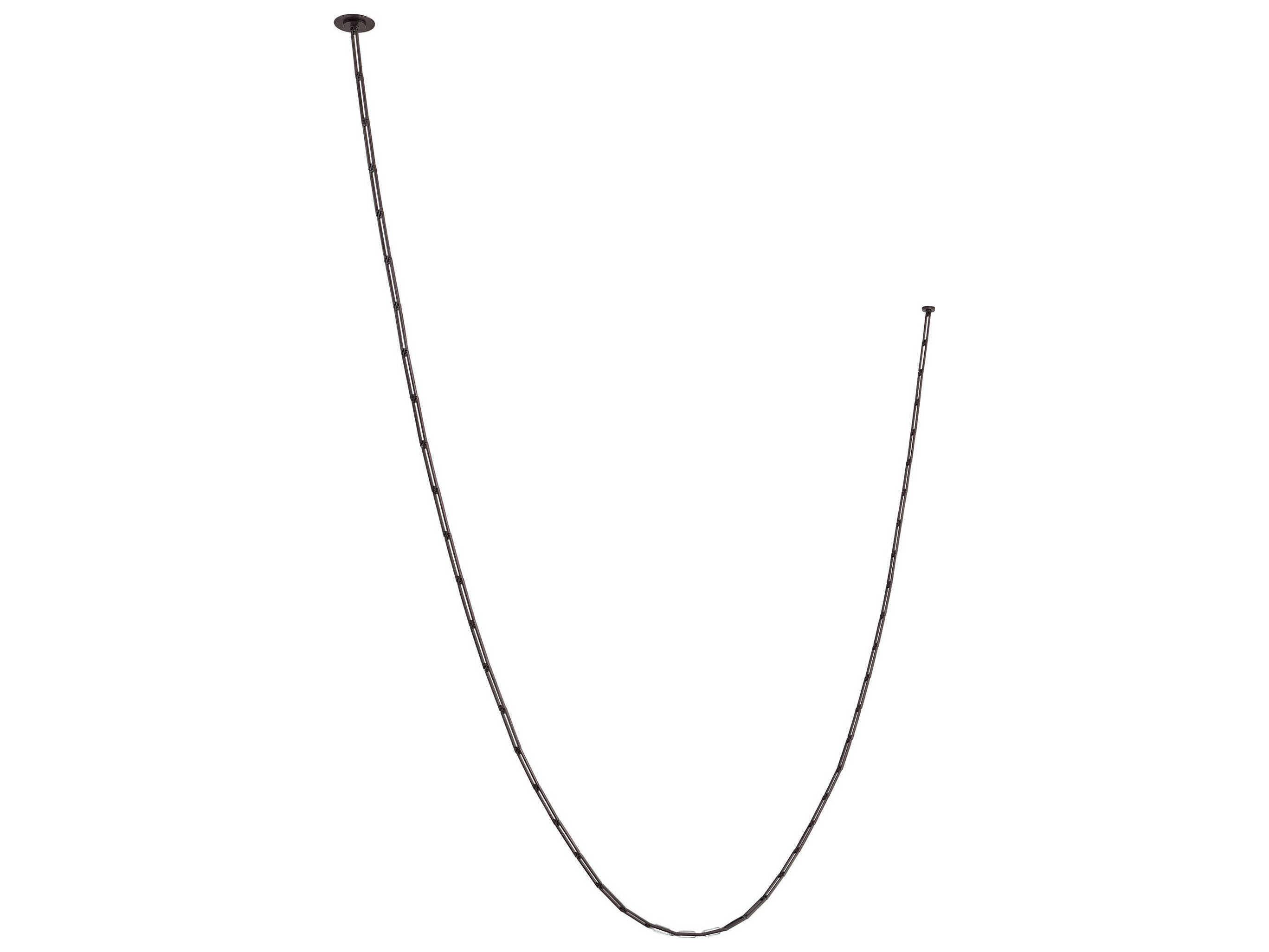 Visual Comfort Modern Catena 3-Light Bronze Linear Chandelier