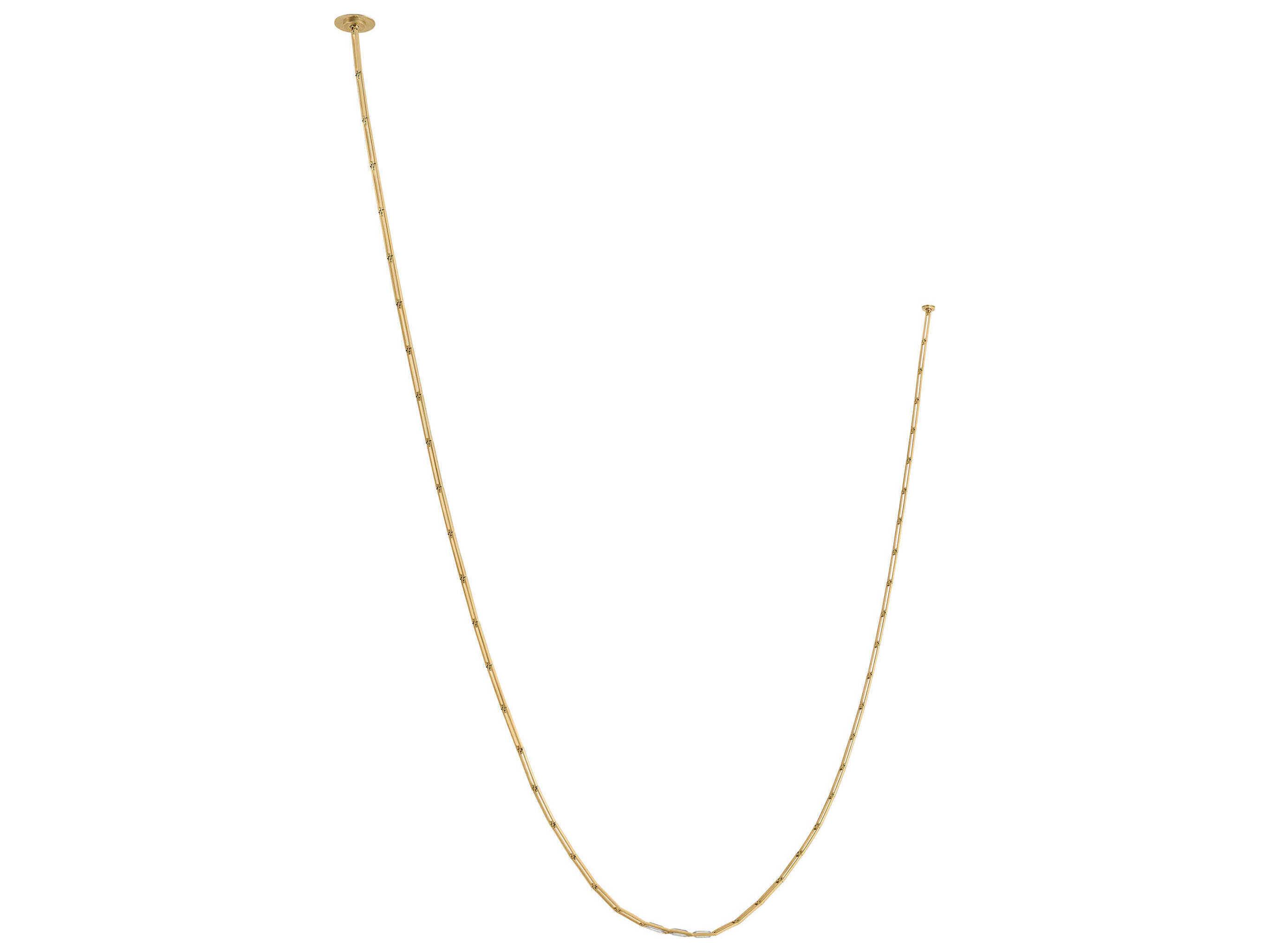 Visual Comfort Modern Catena 3-Light Brass Linear Chandelier