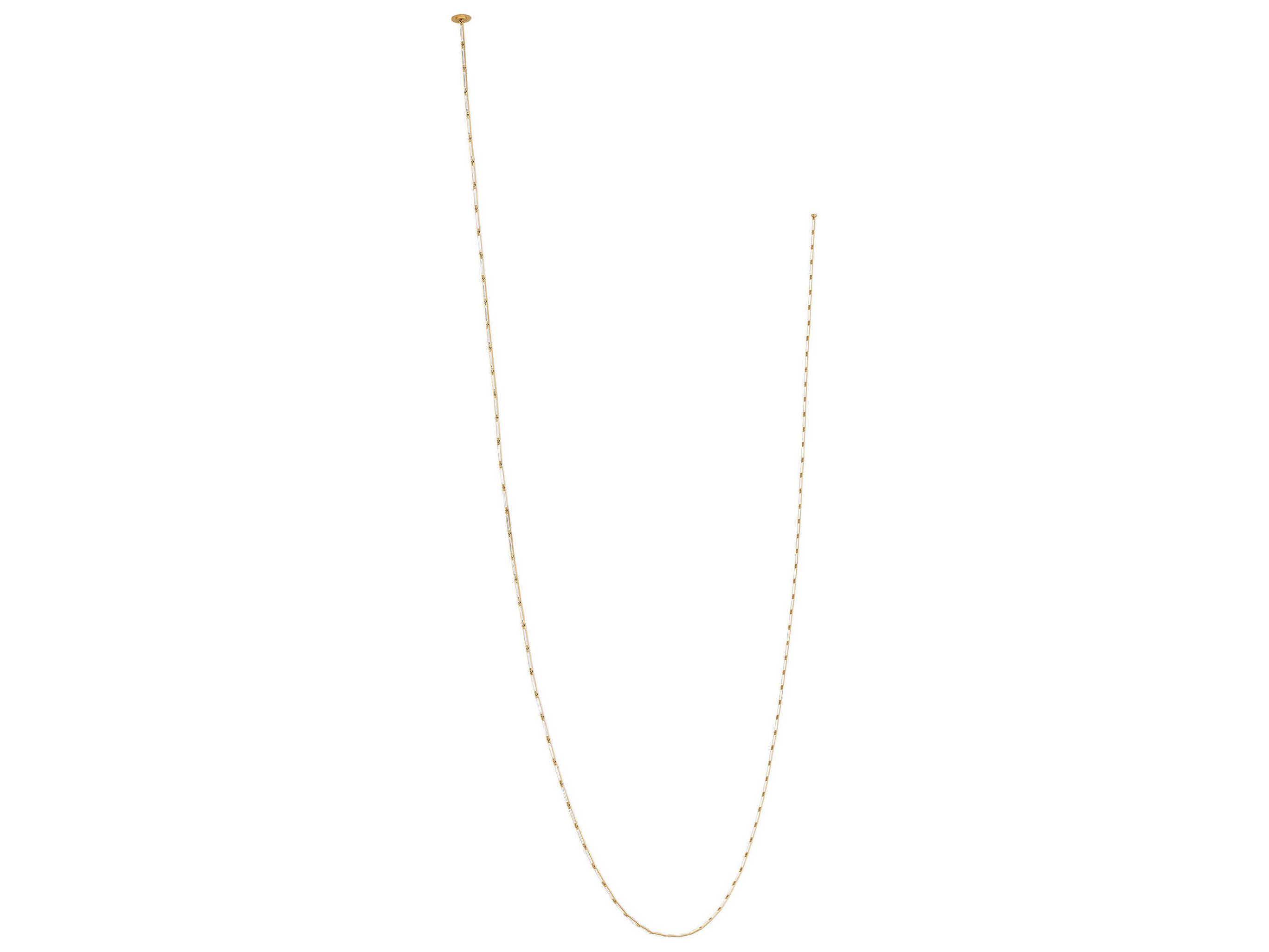 Visual Comfort Modern Catena 94-Light Brass Linear Chandelier