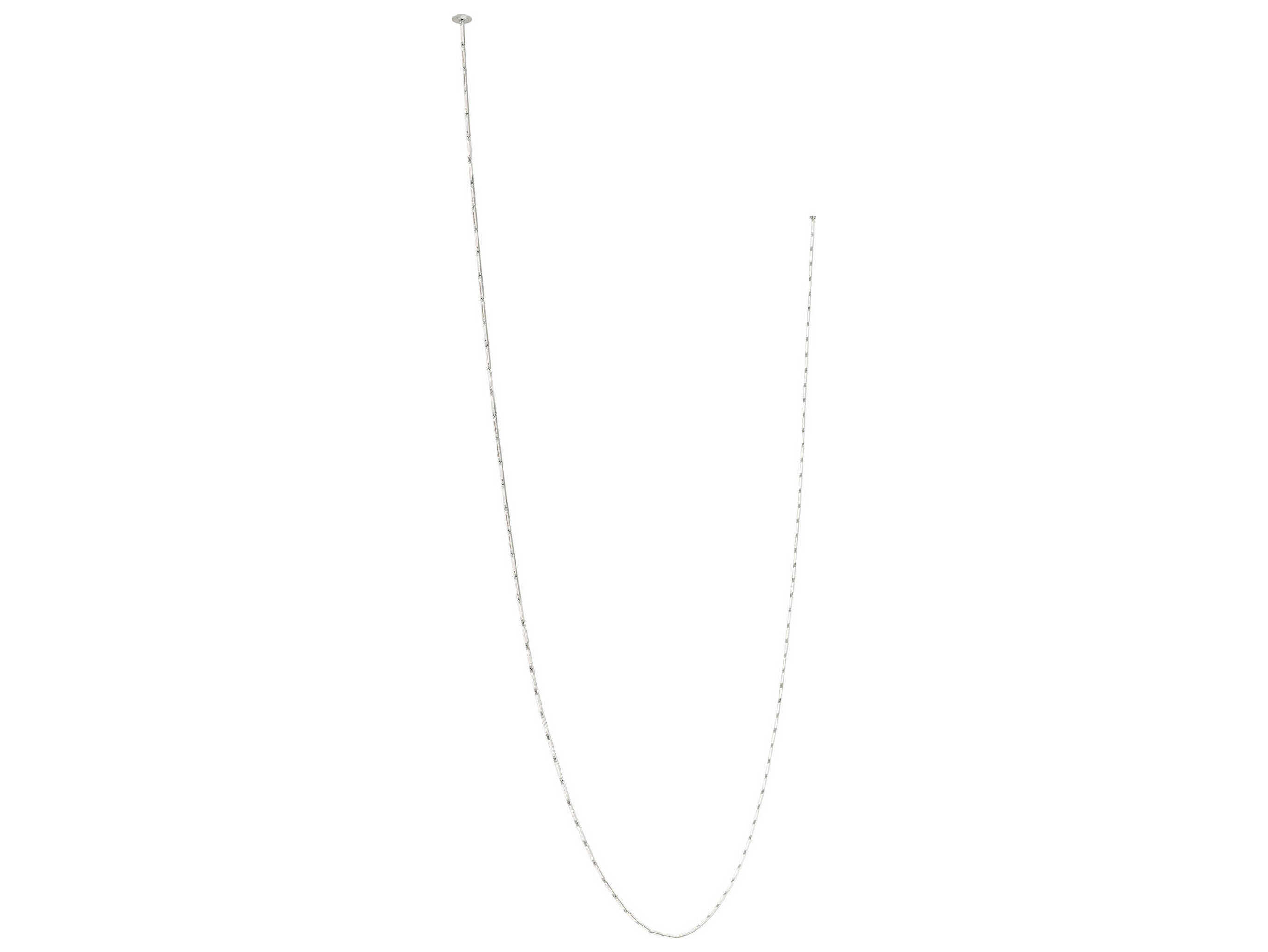 Visual Comfort Modern Catena 94-Light Polished Nickel Linear Chandelier