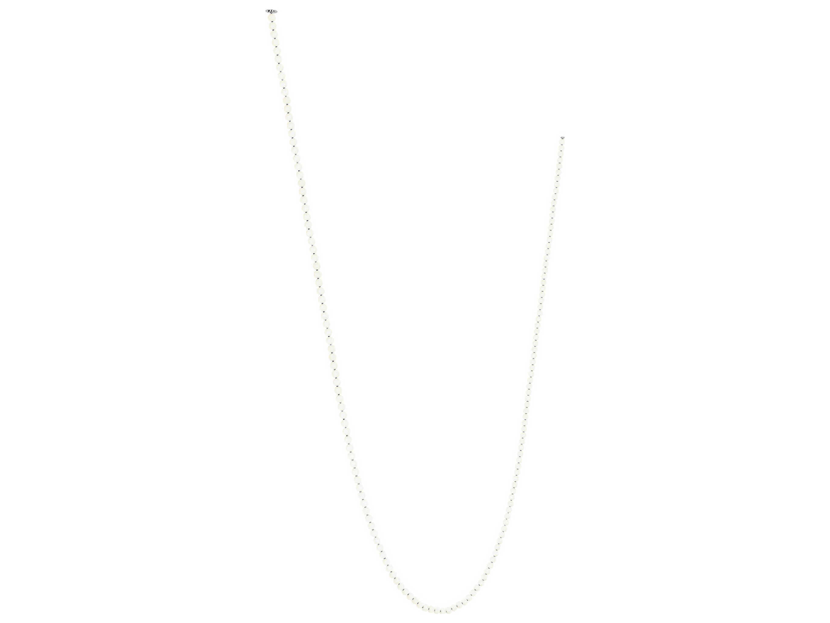 Visual Comfort Modern Perle 162-Light Polished Nickel Linear Chandelier