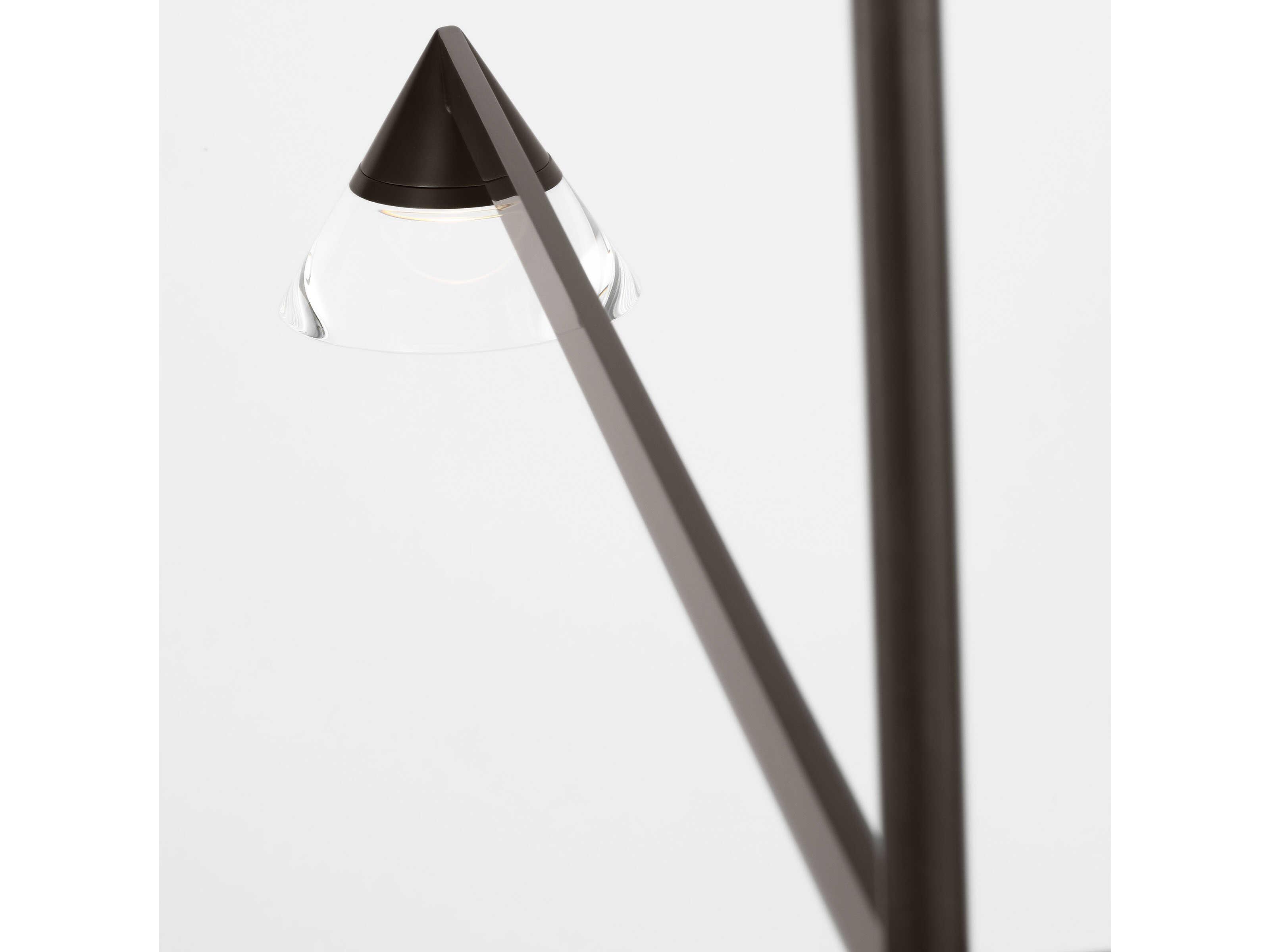 Visual Comfort Modern Midrand 4-Light Bronze Geometric Chandelier