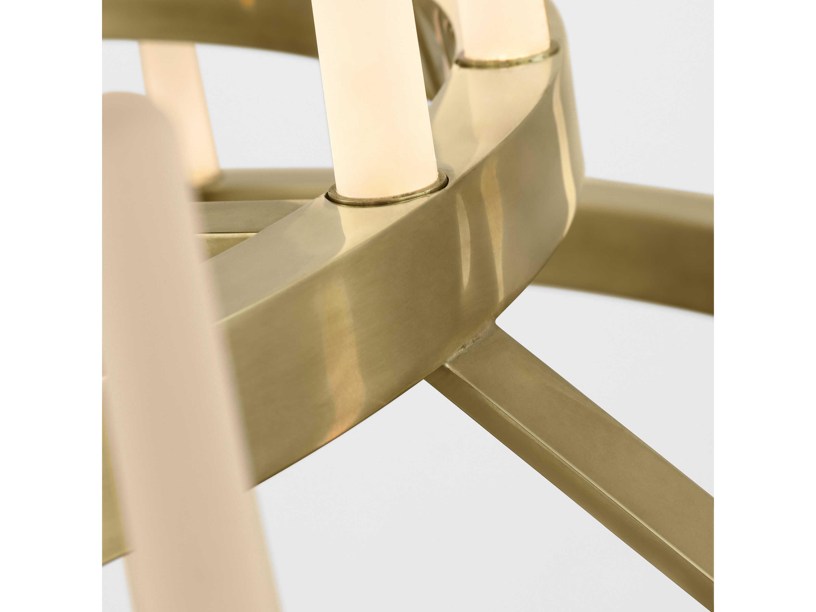 Visual Comfort Modern Sagrada 36-Light Brass Tiered Chandelier