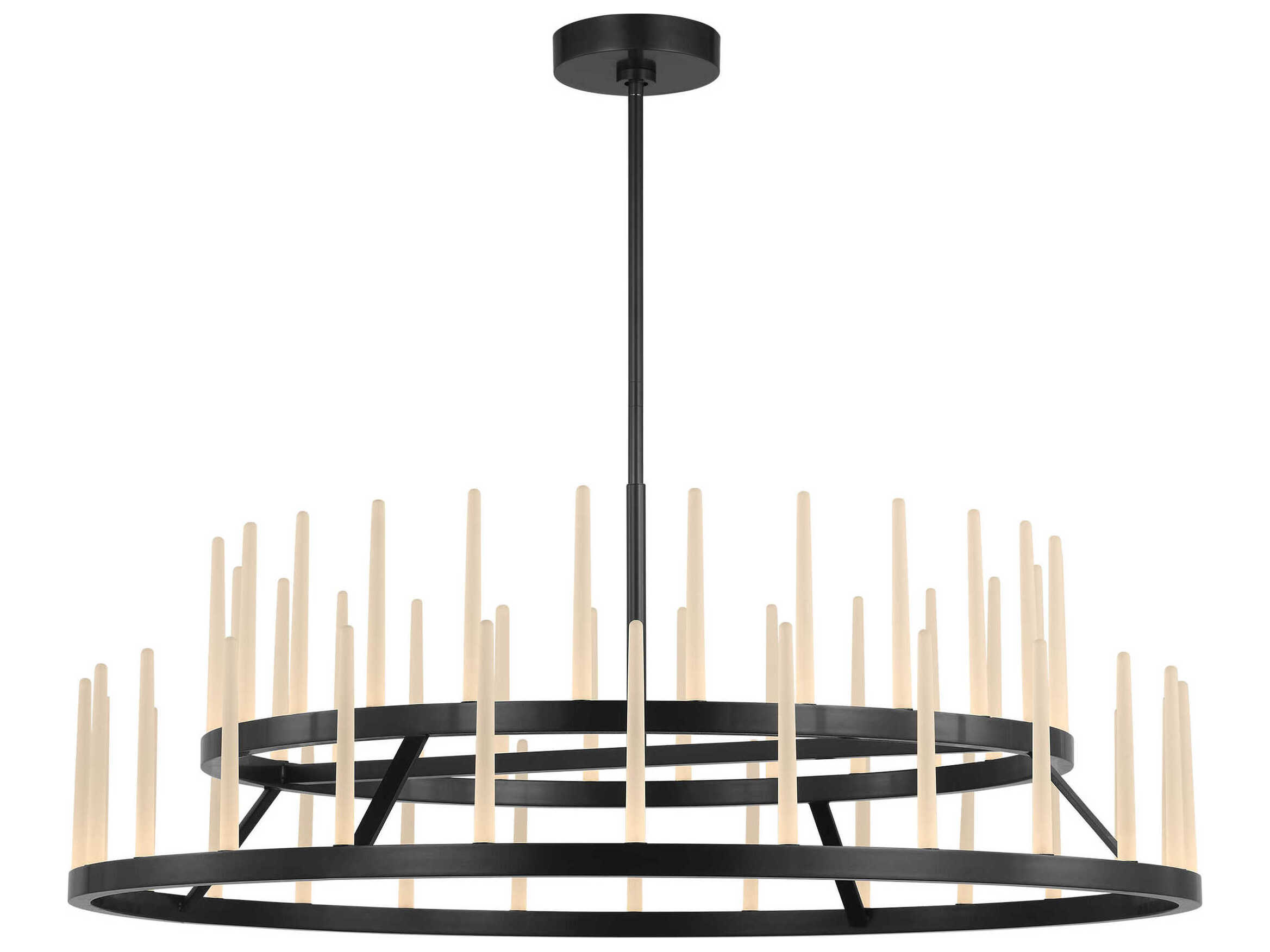 Visual Comfort Modern Sagrada 52-Light Bronze Tiered Chandelier