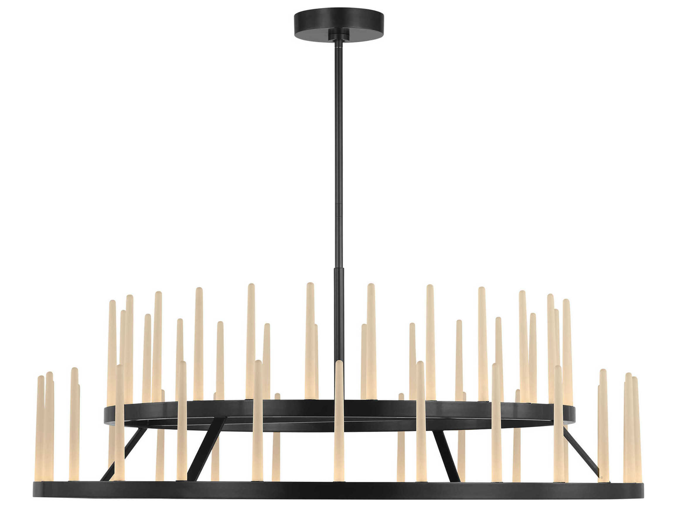 Visual Comfort Modern Sagrada 52-Light Bronze Tiered Chandelier