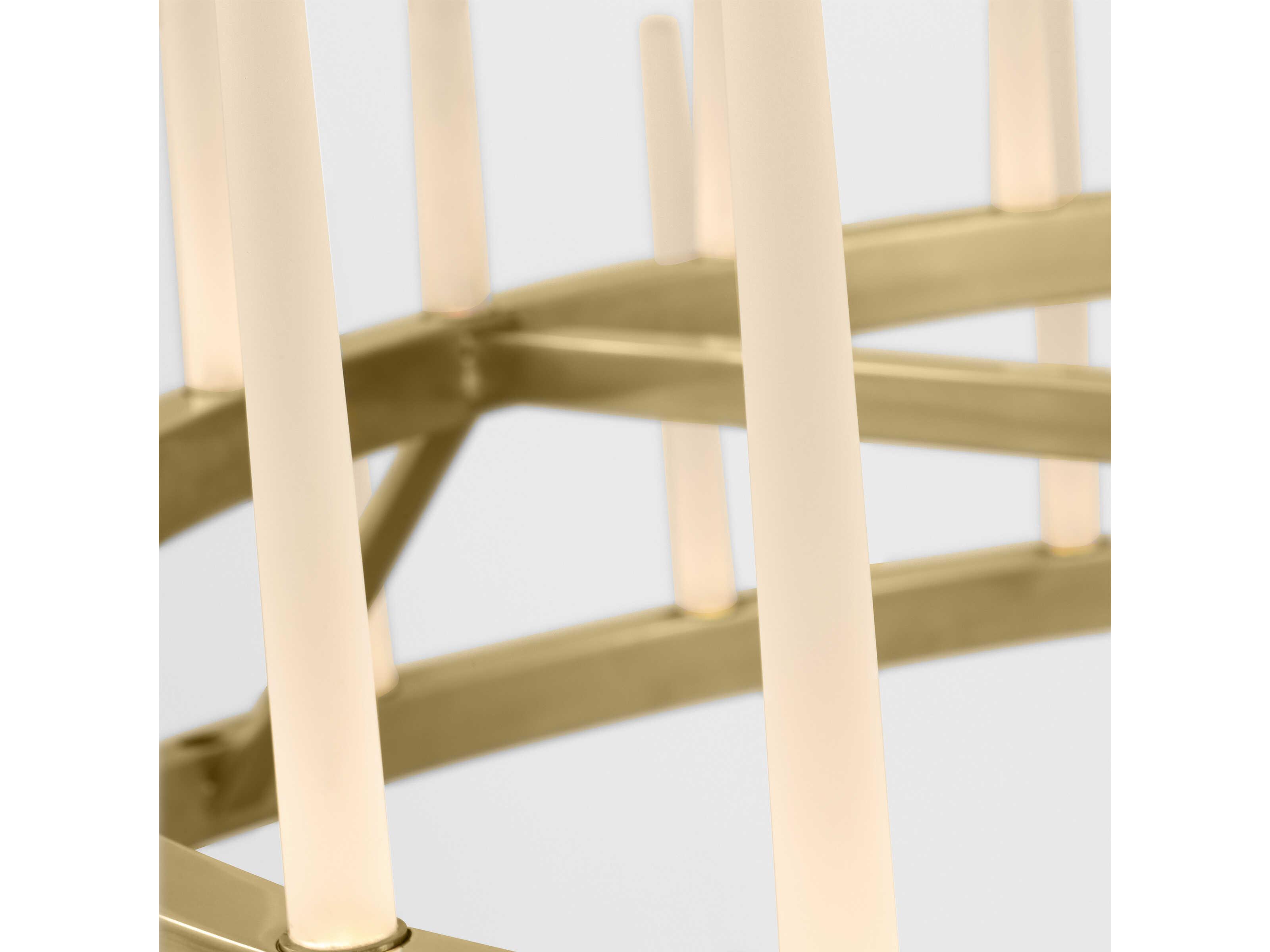 Visual Comfort Modern Sagrada 52-Light Brass Tiered Chandelier