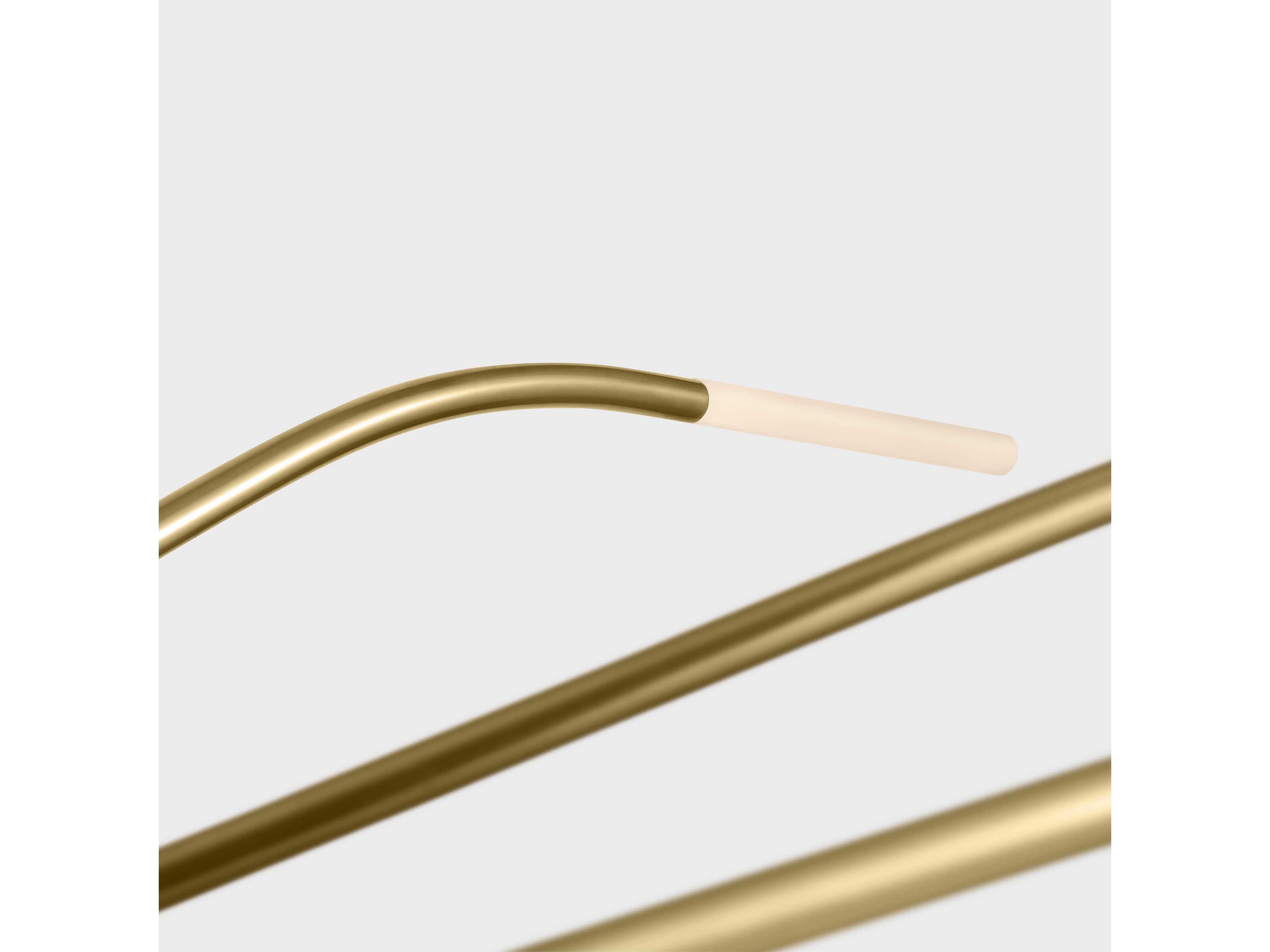 Visual Comfort Modern Lajos 10-Light Brass Chandelier