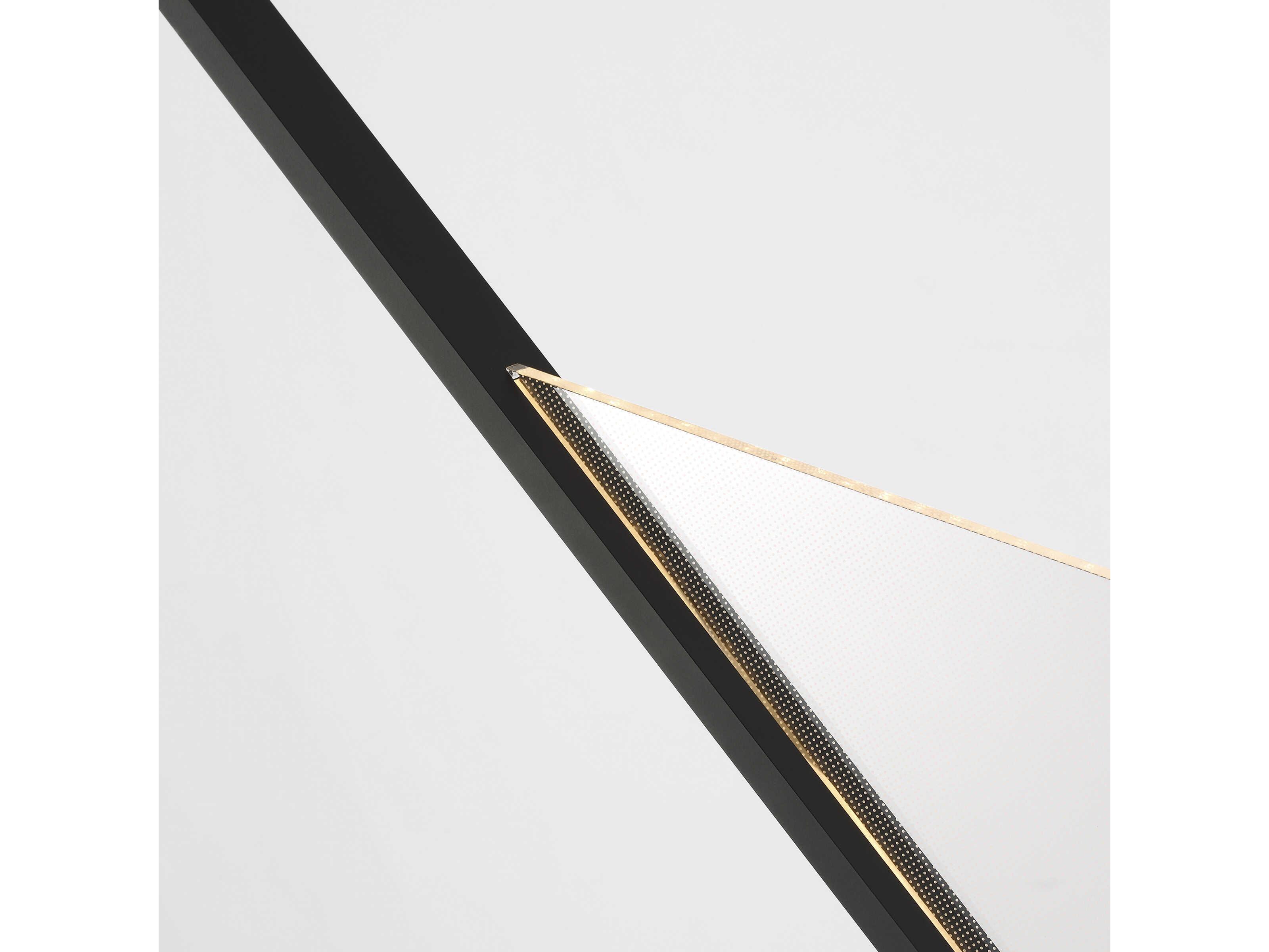 Visual Comfort Modern Mizu 1-Light Nightshade Black Linear Island Pendant