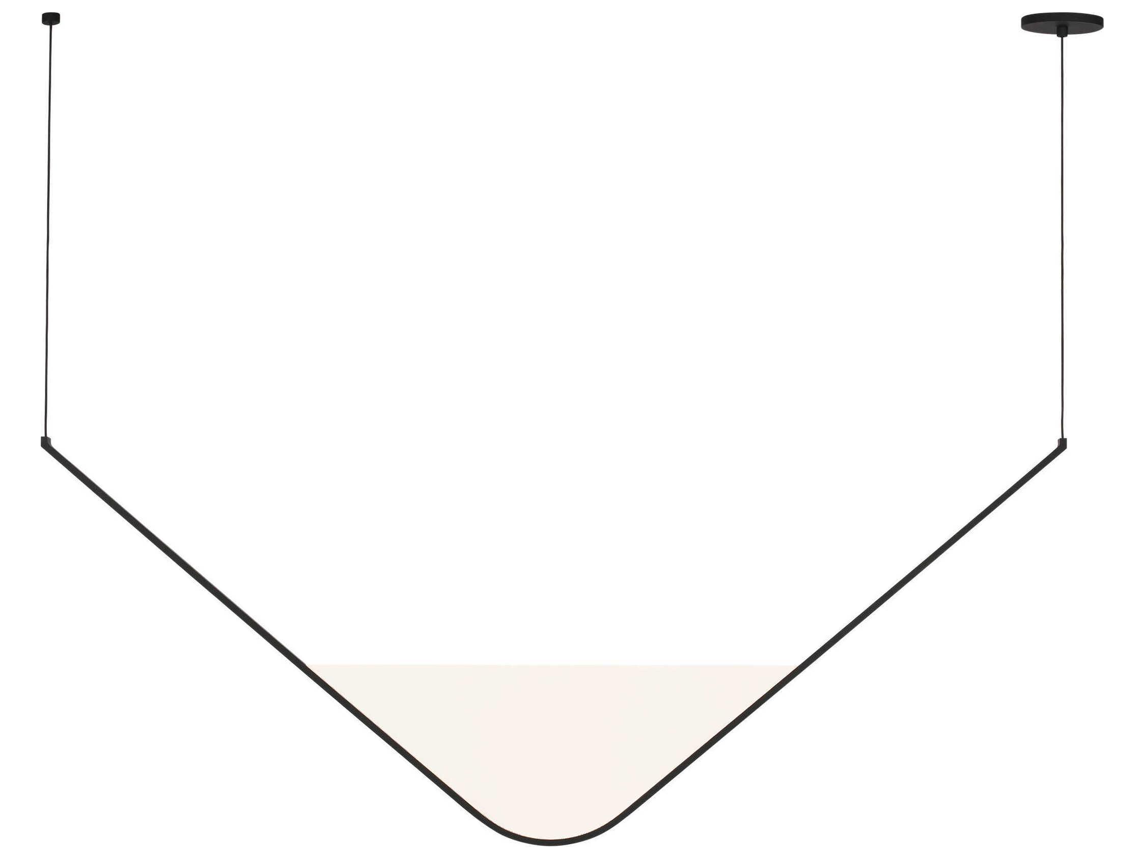 Visual Comfort Modern Mizu 1-Light Nightshade Black Island Pendant