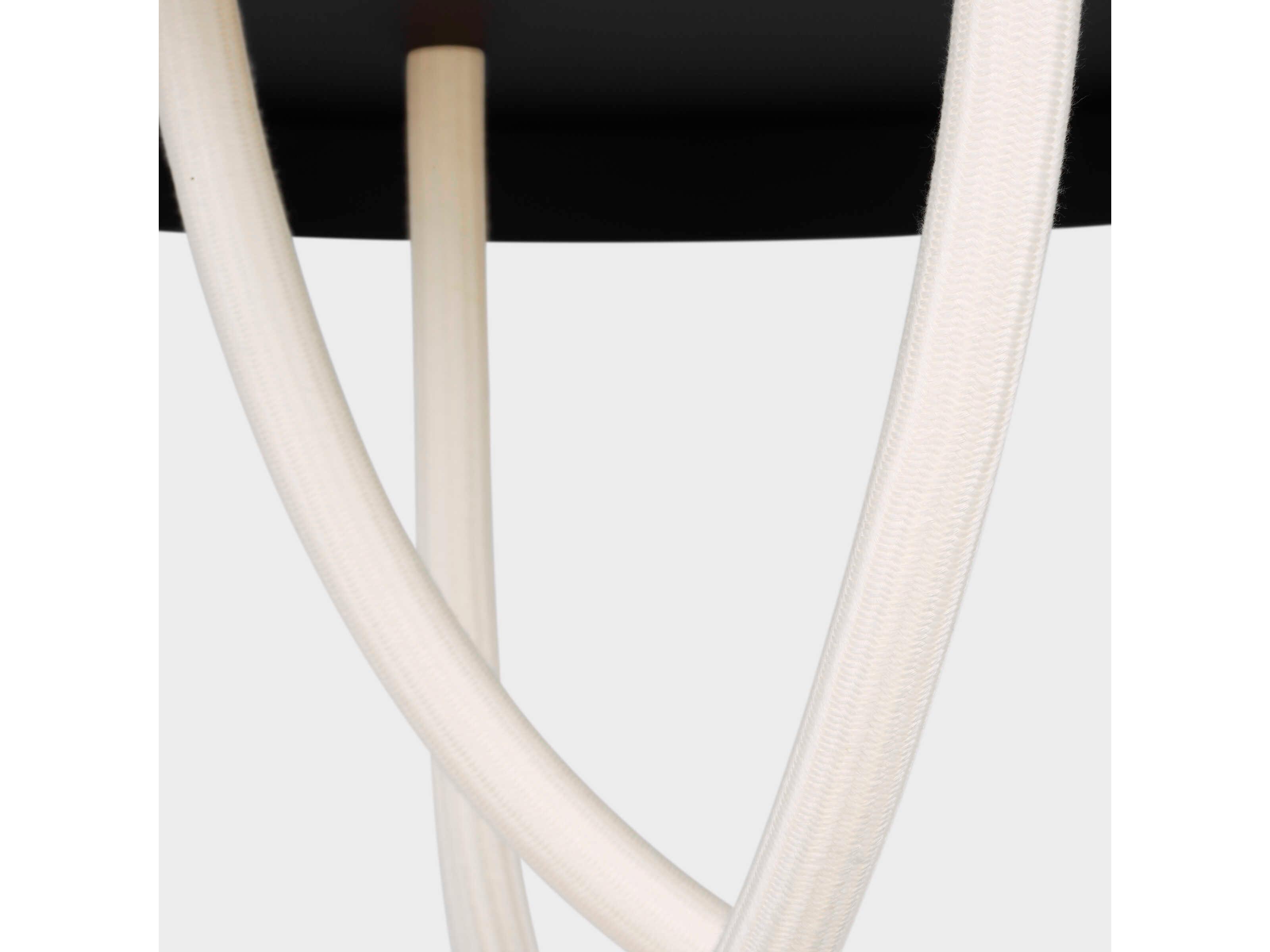 Visual Comfort Modern Uneri 2-Light Nightshade Black Pendant