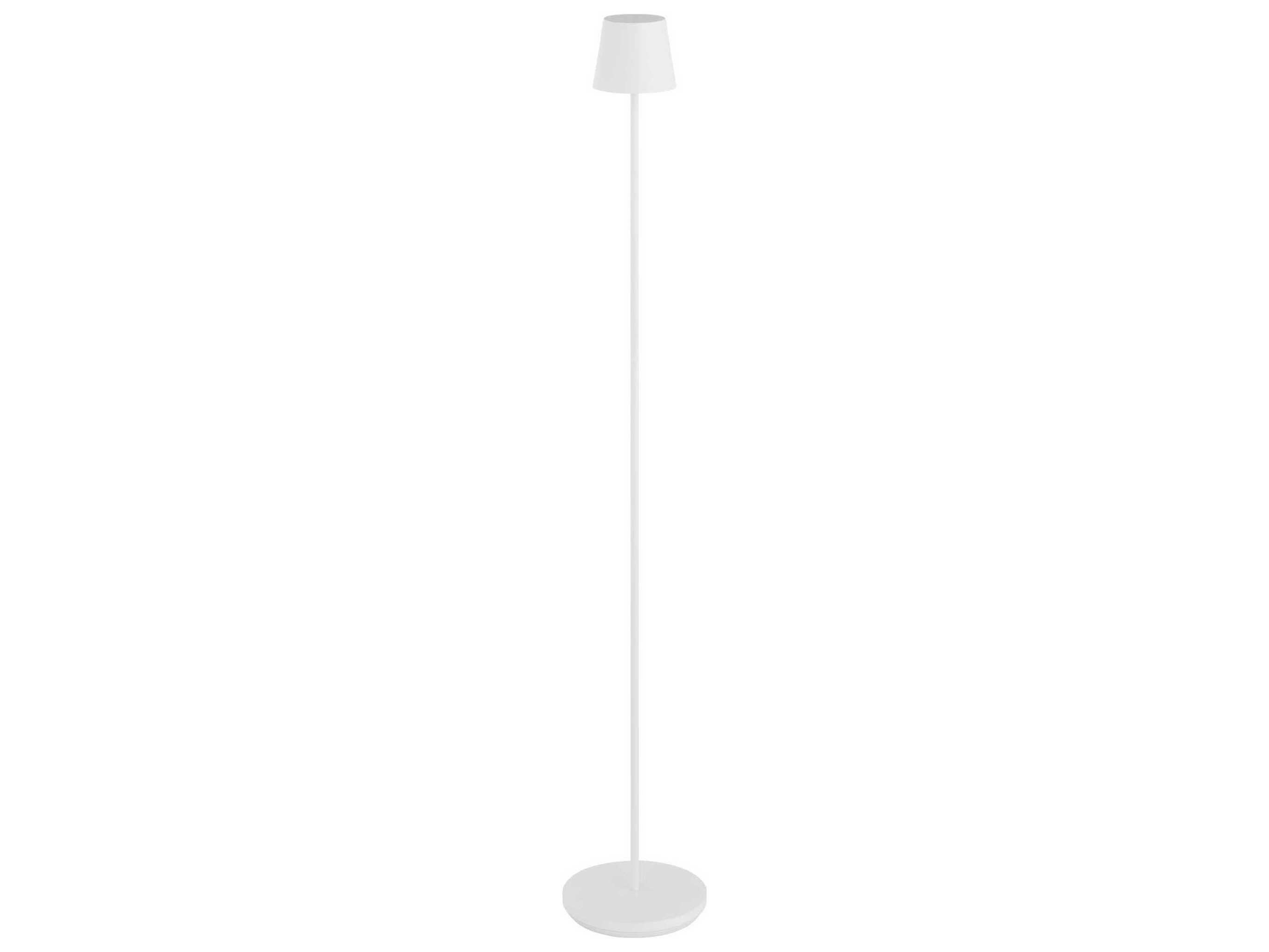 Visual Comfort Modern Nevis Matte White Floor Lamp
