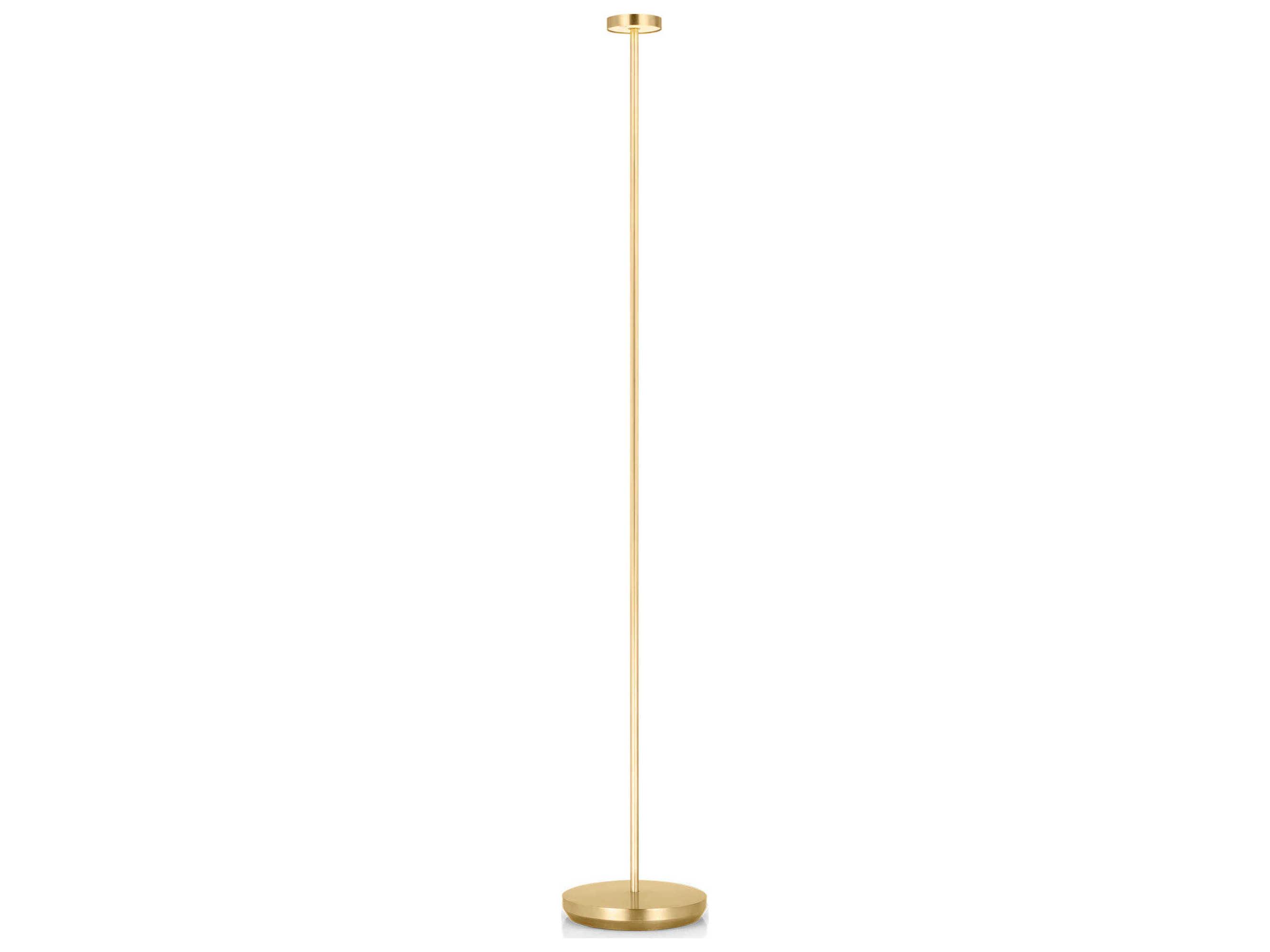 Visual Comfort Modern Moneta Hand Rubbed Antique Brass Floor Lamp