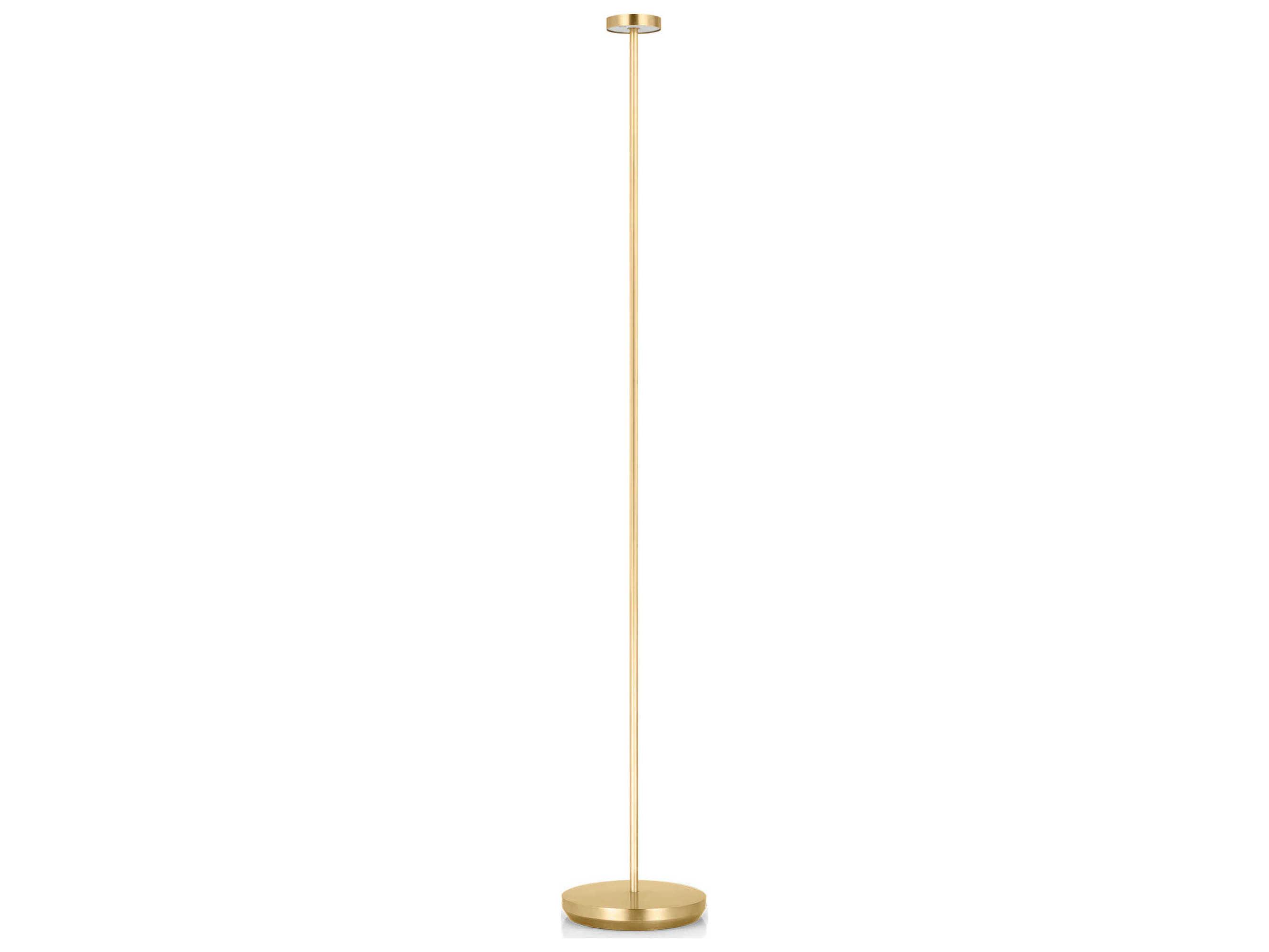 Visual Comfort Modern Moneta Hand Rubbed Antique Brass Floor Lamp