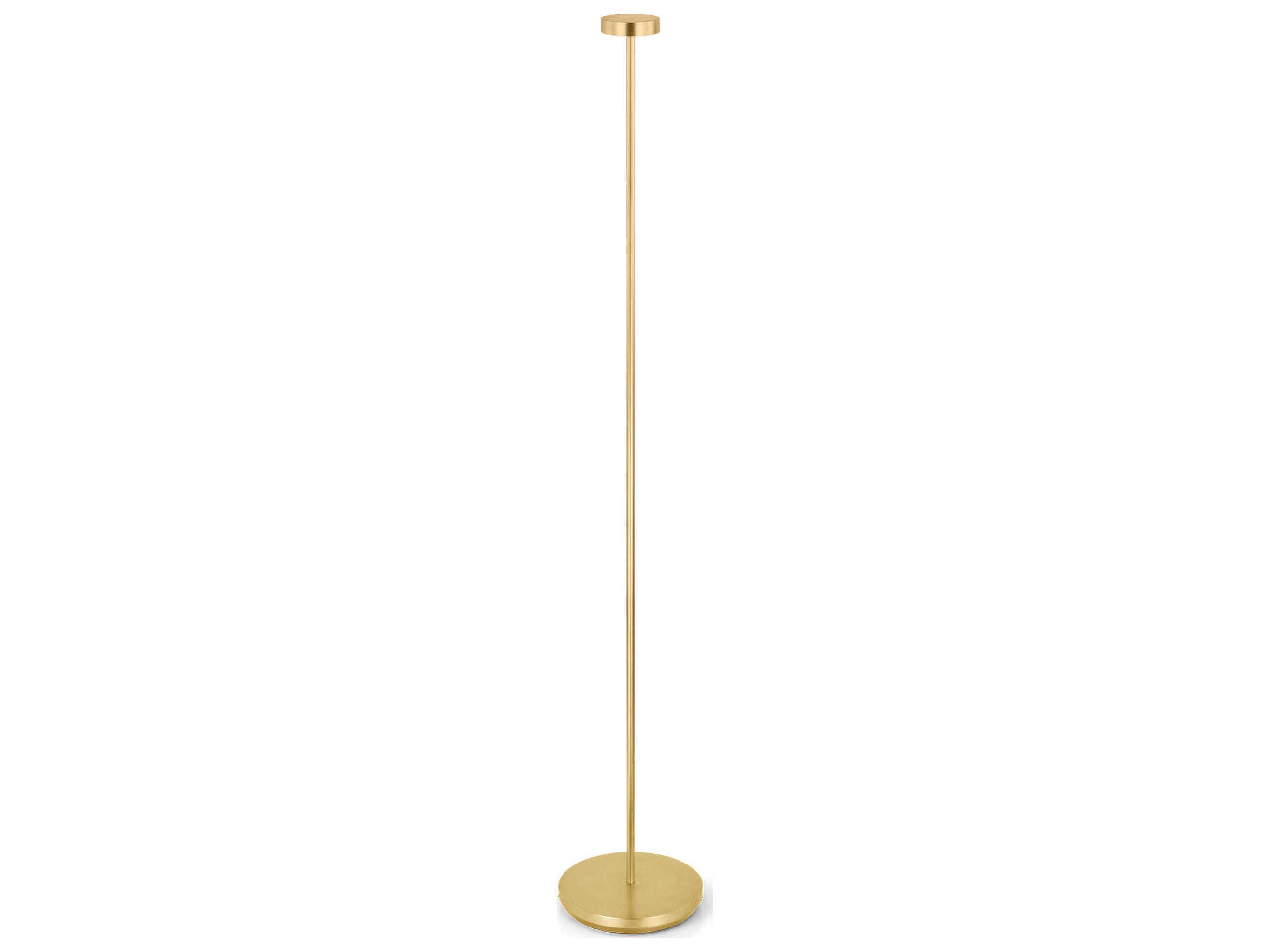 Visual Comfort Modern Moneta Hand Rubbed Antique Brass Floor Lamp