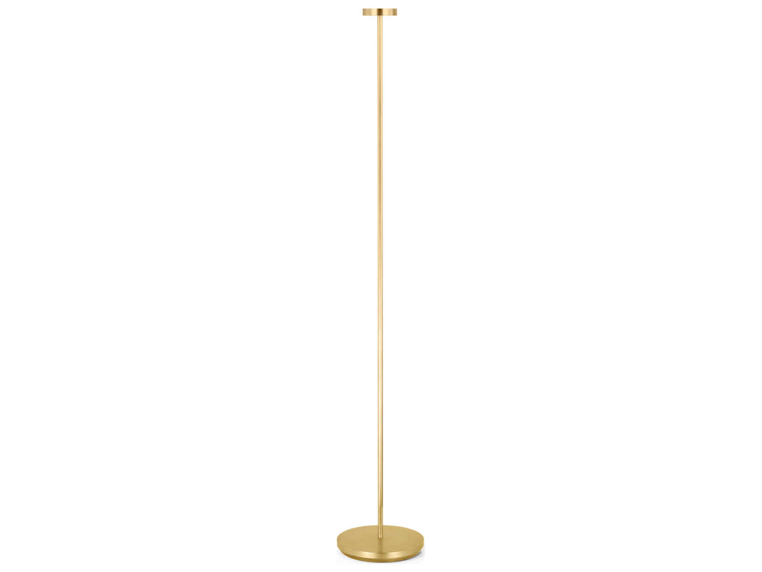 Visual Comfort Modern Moneta Hand Rubbed Antique Brass Floor Lamp