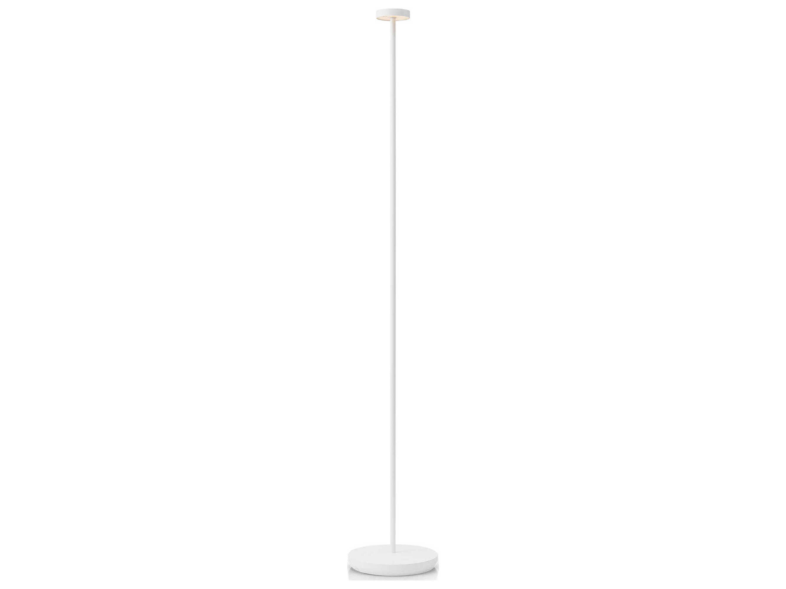 Visual Comfort Modern Moneta Matte White Floor Lamp