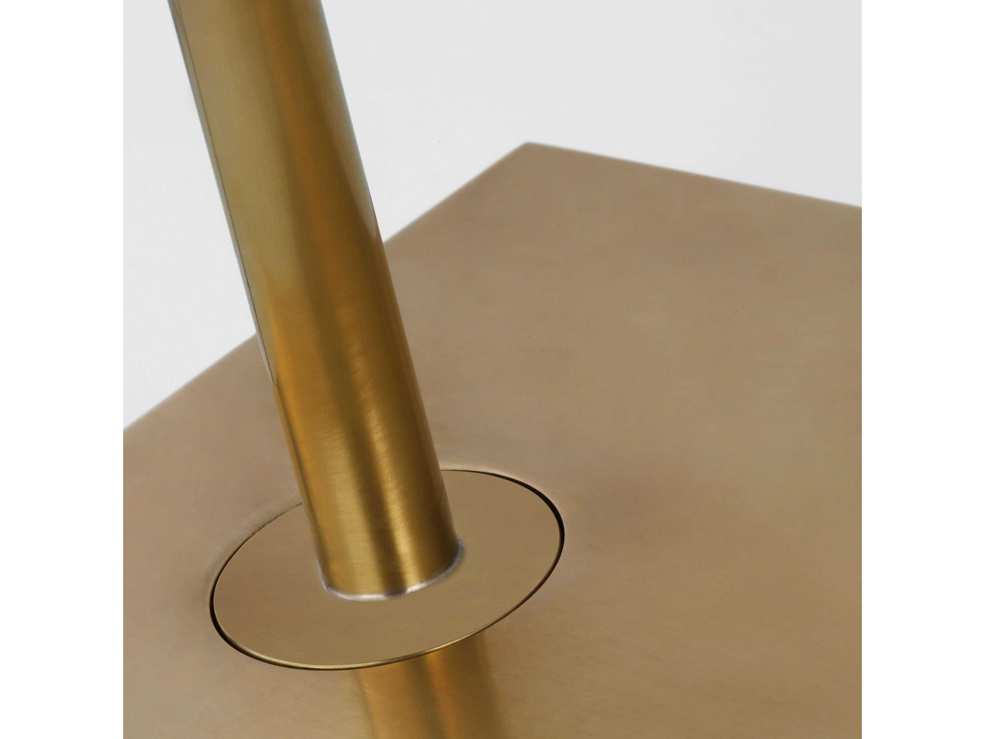 Visual Comfort Modern Ponte Hand Rubbed Antique Brass Floor Lamp