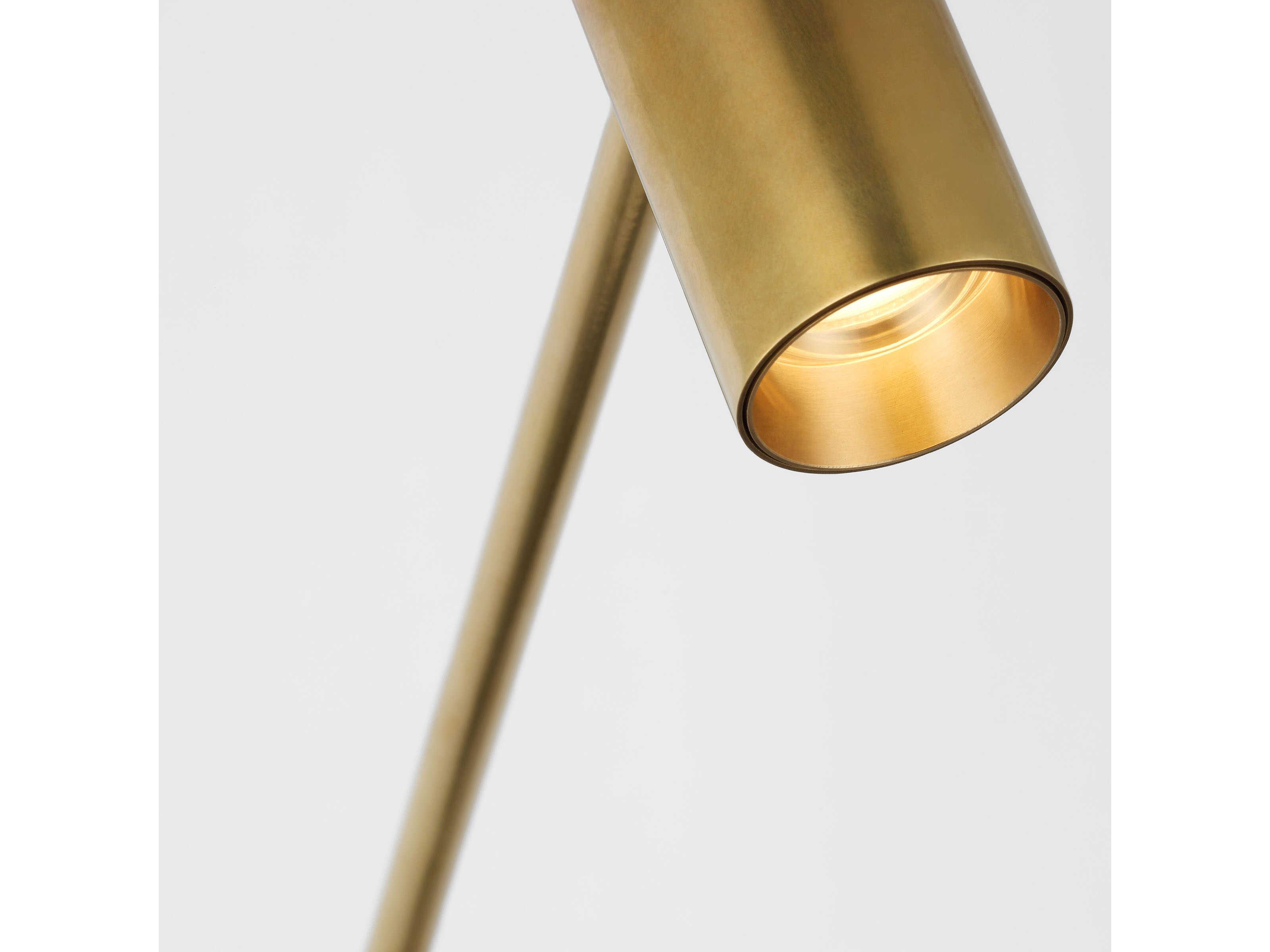 Visual Comfort Modern Ponte Hand Rubbed Antique Brass Floor Lamp
