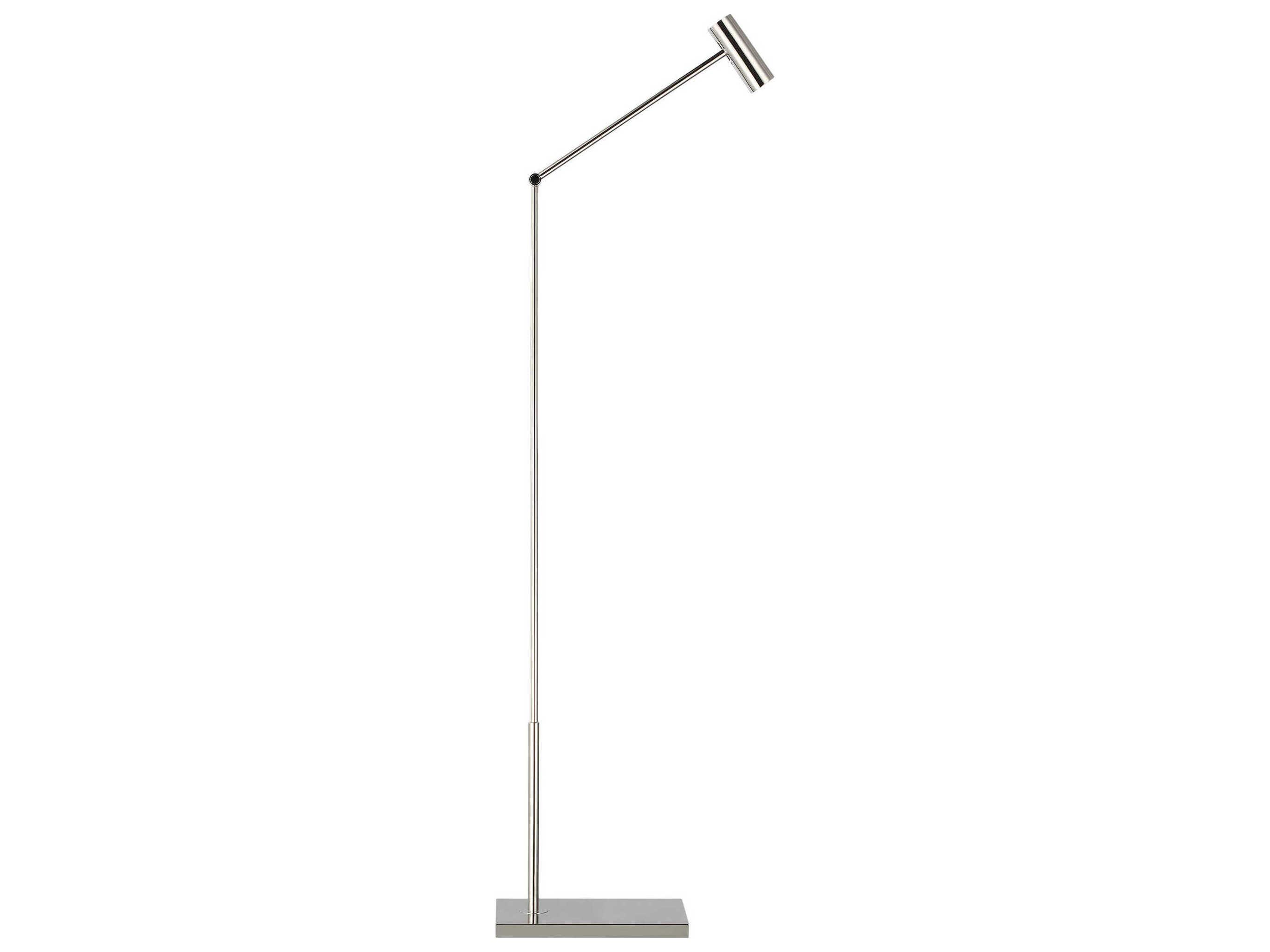 Visual Comfort Modern Ponte Polished Nickel Floor Lamp