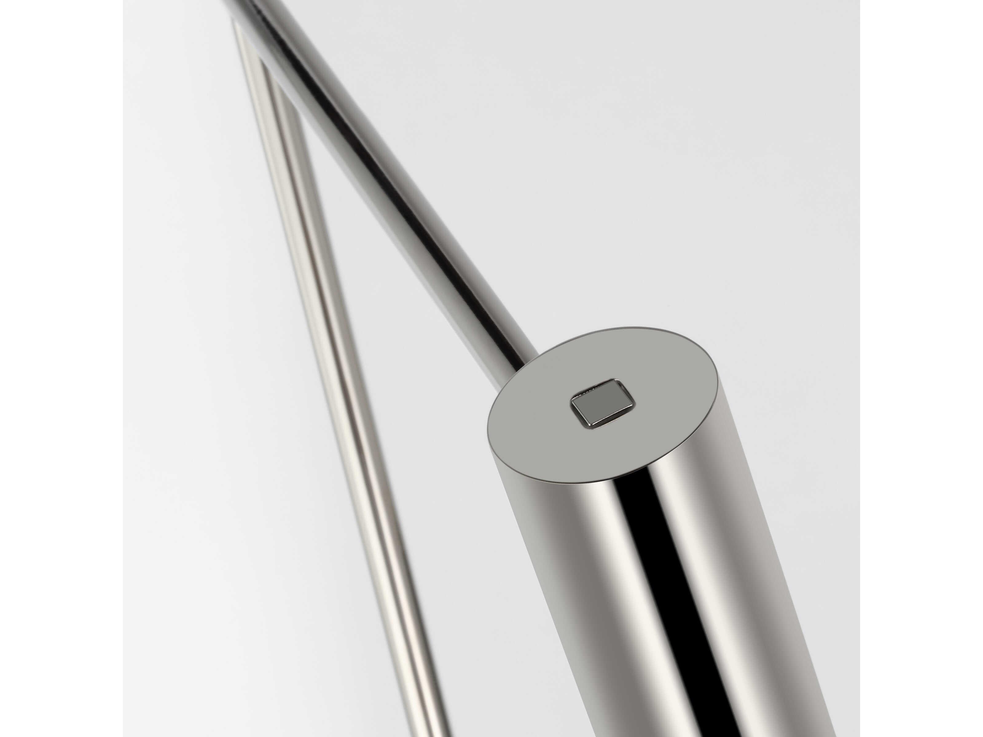 Visual Comfort Modern Ponte Polished Nickel Floor Lamp