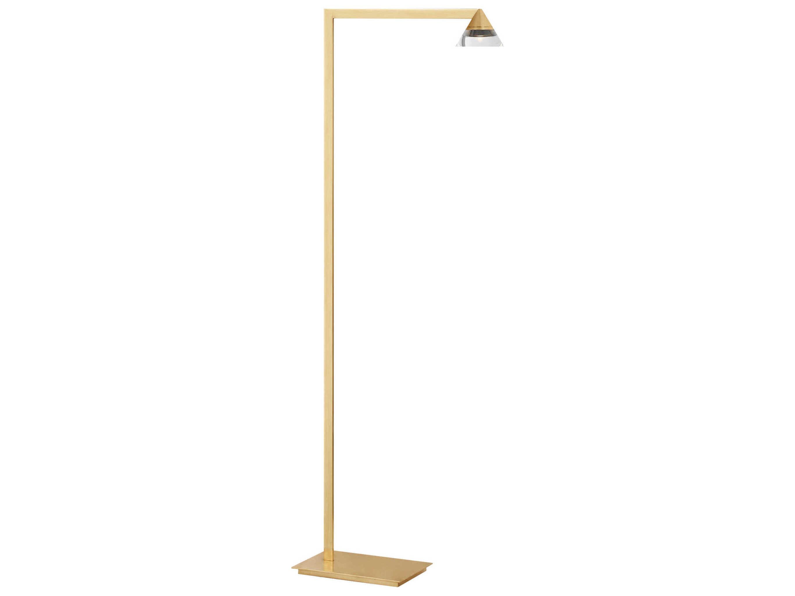 Visual Comfort Modern Midrand Brass Floor Lamp