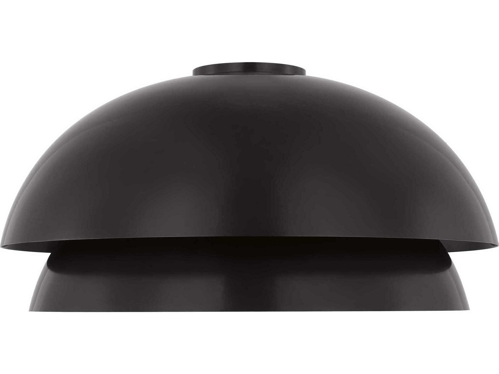 Visual Comfort Modern Shanti 1-Light Dark Bronze Dome Flush Mount