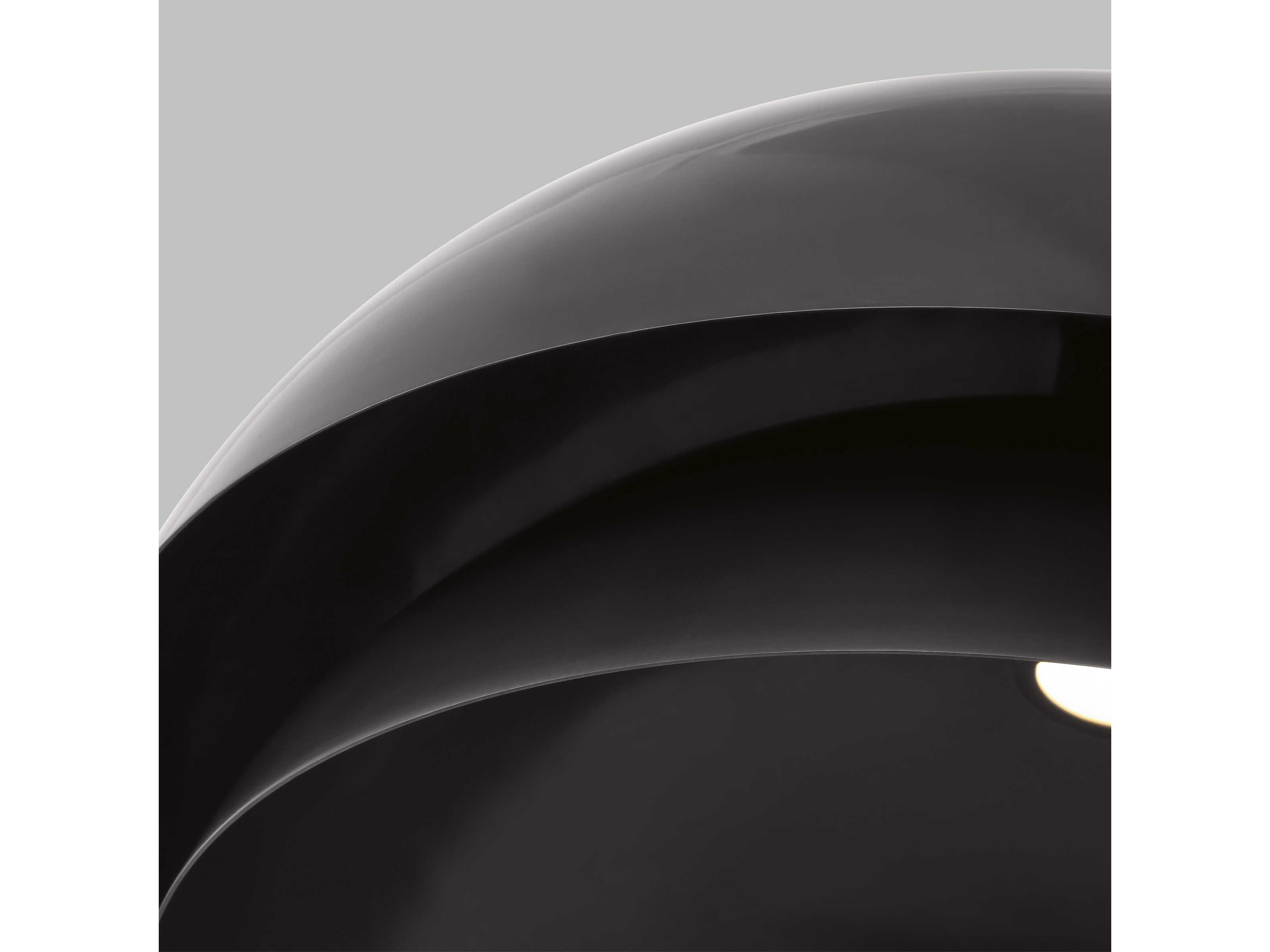 Visual Comfort Modern Shanti 1-Light Dark Bronze Dome Flush Mount