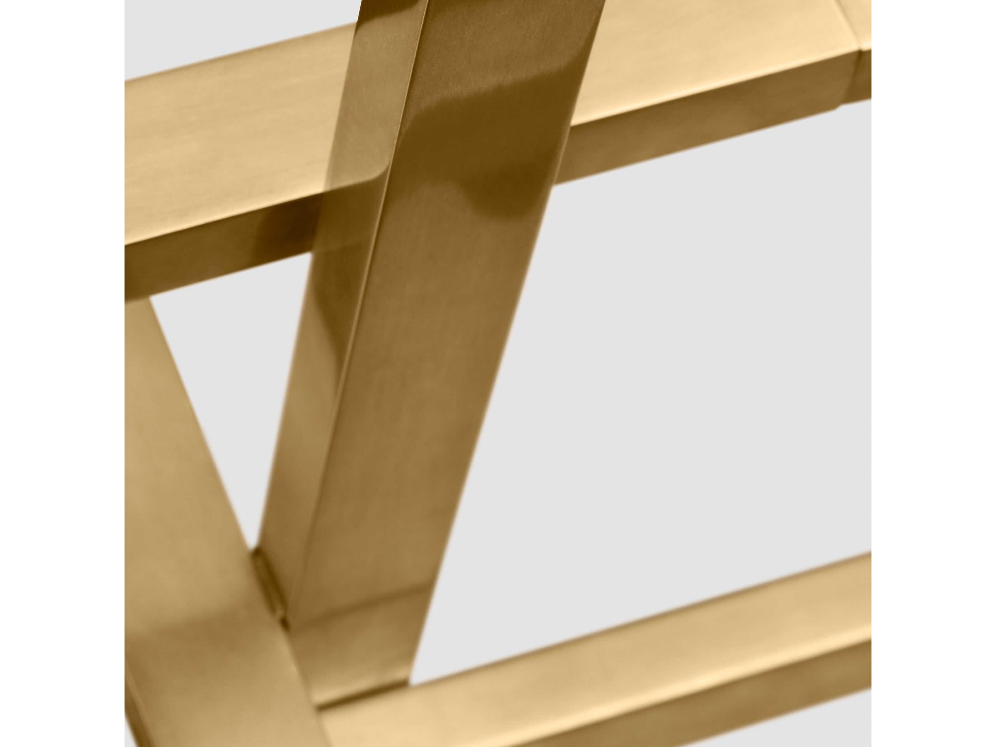 Visual Comfort Modern Cityscape 6-Light Hand Rubbed Antique Brass Geometric Linear Island Pendant