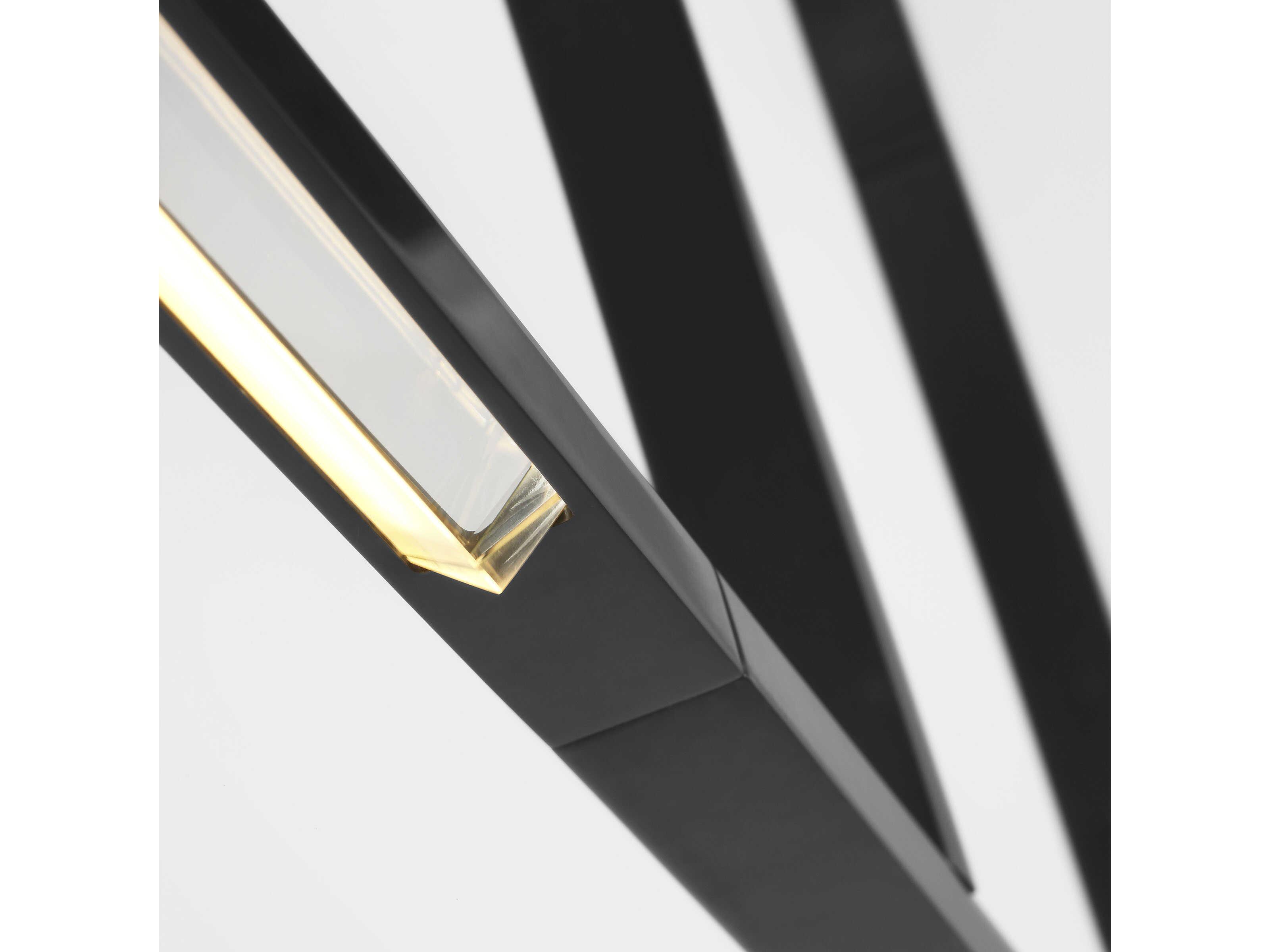 Visual Comfort Modern Cityscape 2-Light Bronze Linear Island Pendant