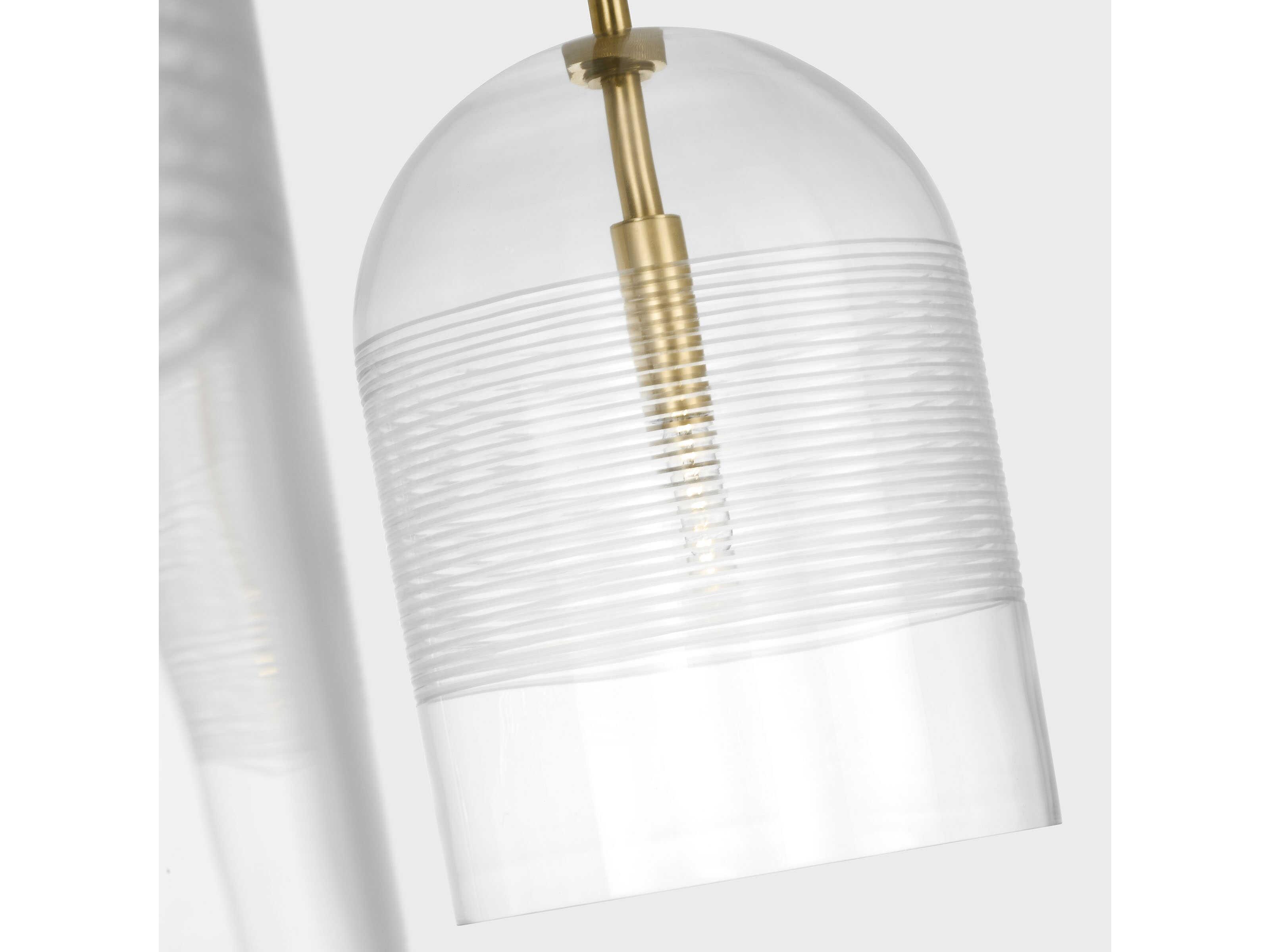 Visual Comfort Modern Leano 2-Light Brass Island Pendant