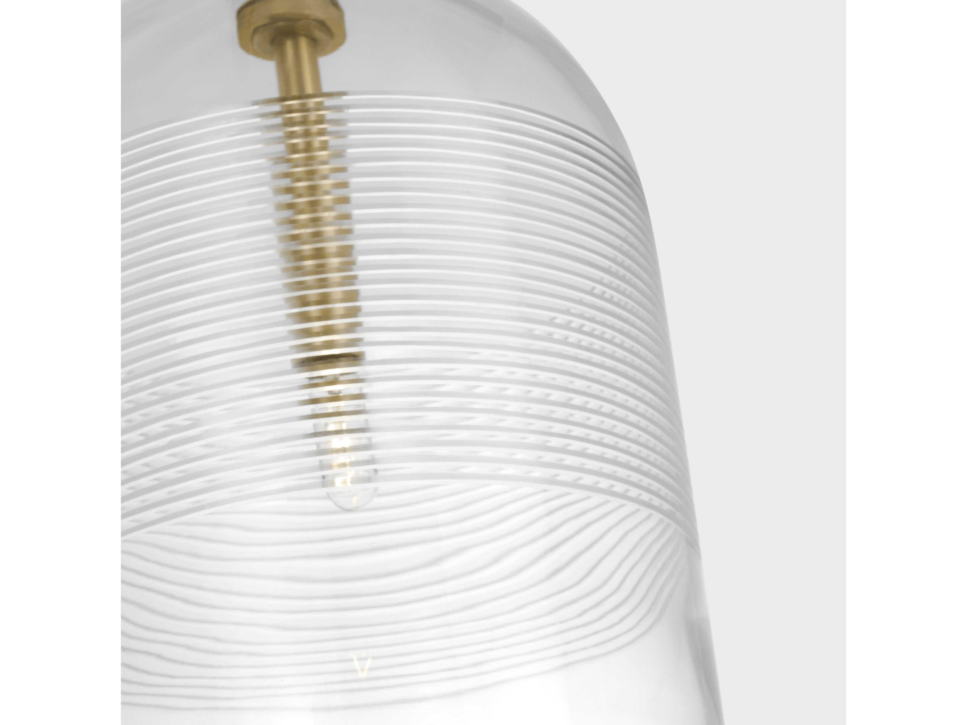Visual Comfort Modern Leano 2-Light Brass Island Pendant