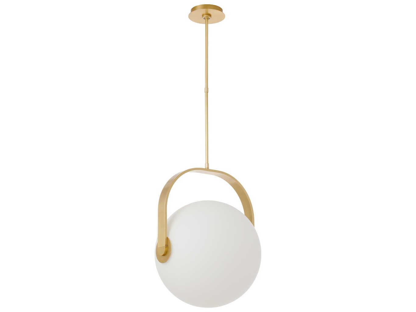 Visual Comfort Modern Fues 1-Light Natural Brass Globe Pendant